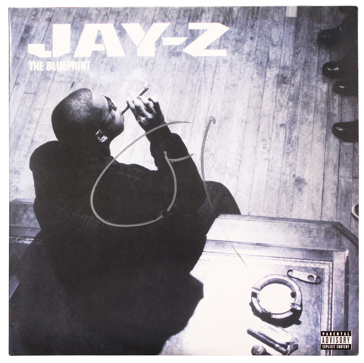 Jay-Z Authentic Signed The Blueprint Album Cover W/ Vinyl BAS #AB87374