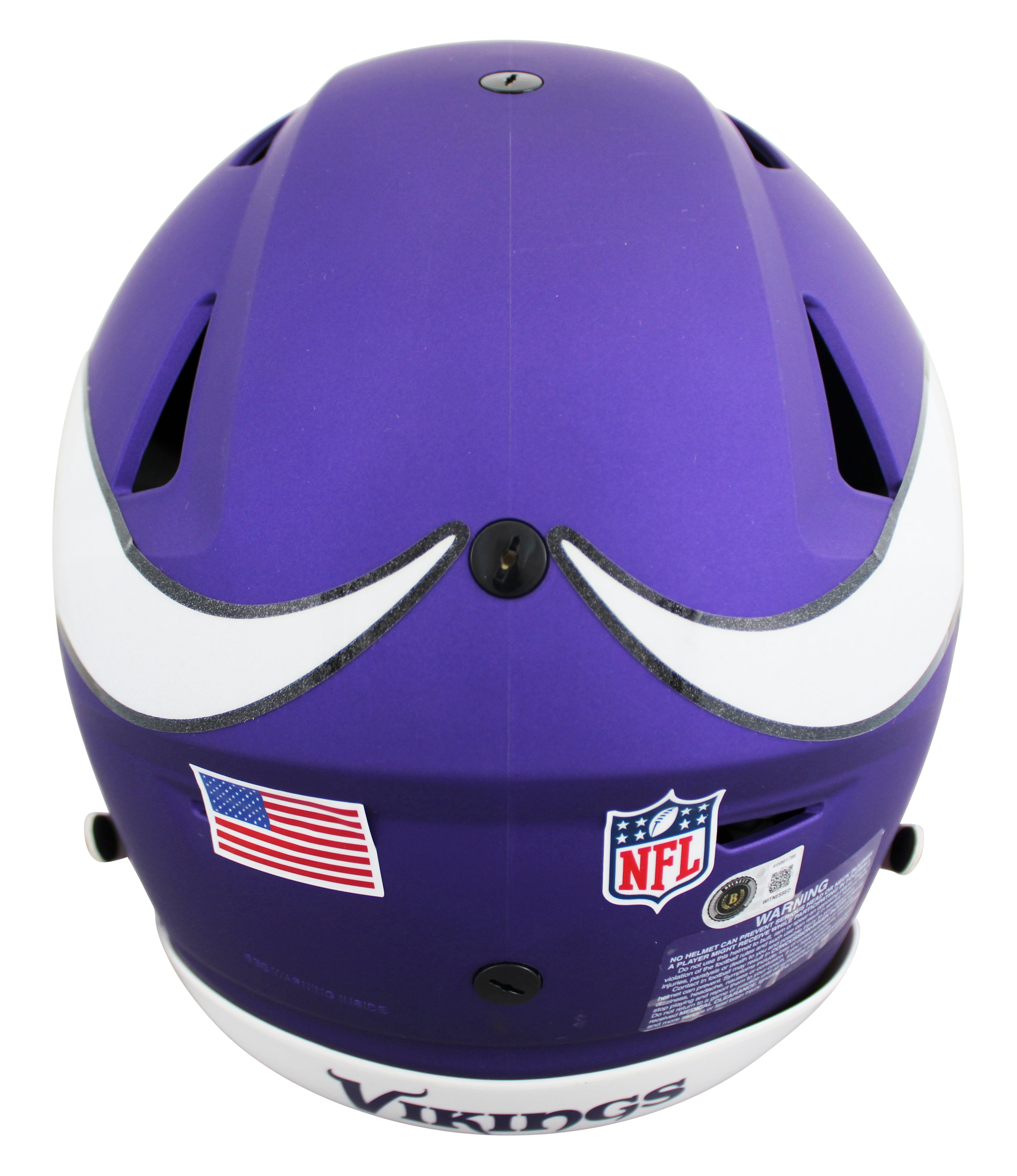 Vikings Justin Jefferson Authentic Signed Speed Flex Full Size Helmet BAS Wit 2