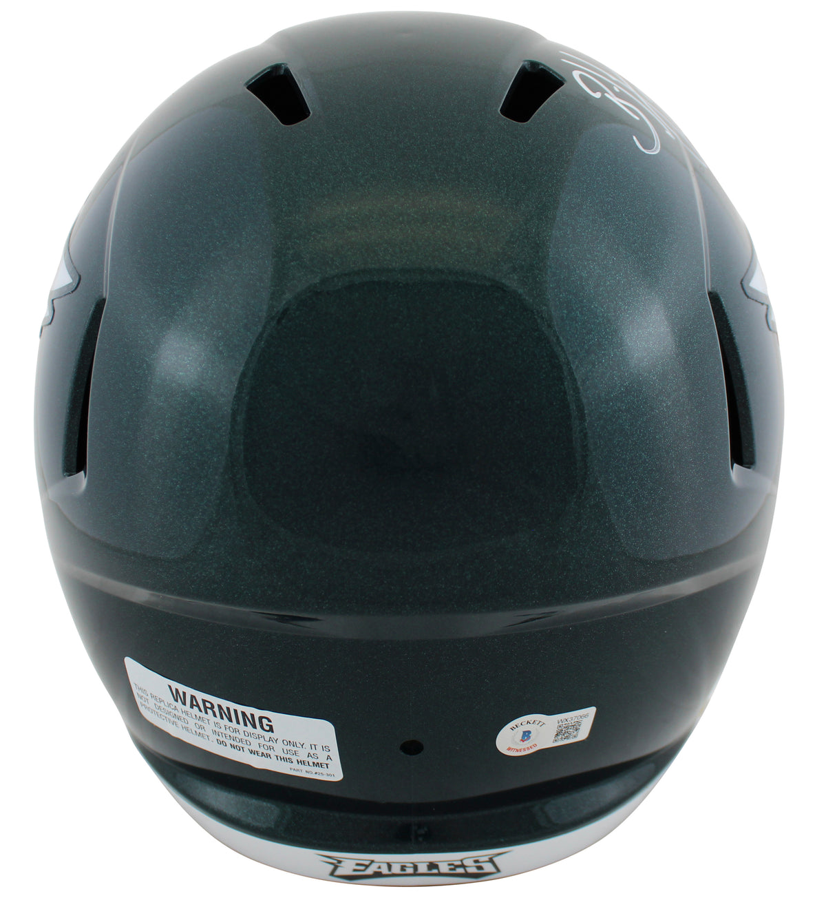 Eagles Brian Dawkins Signed Full Size Speed Rep Helmet W/ Case BAS Witnessed