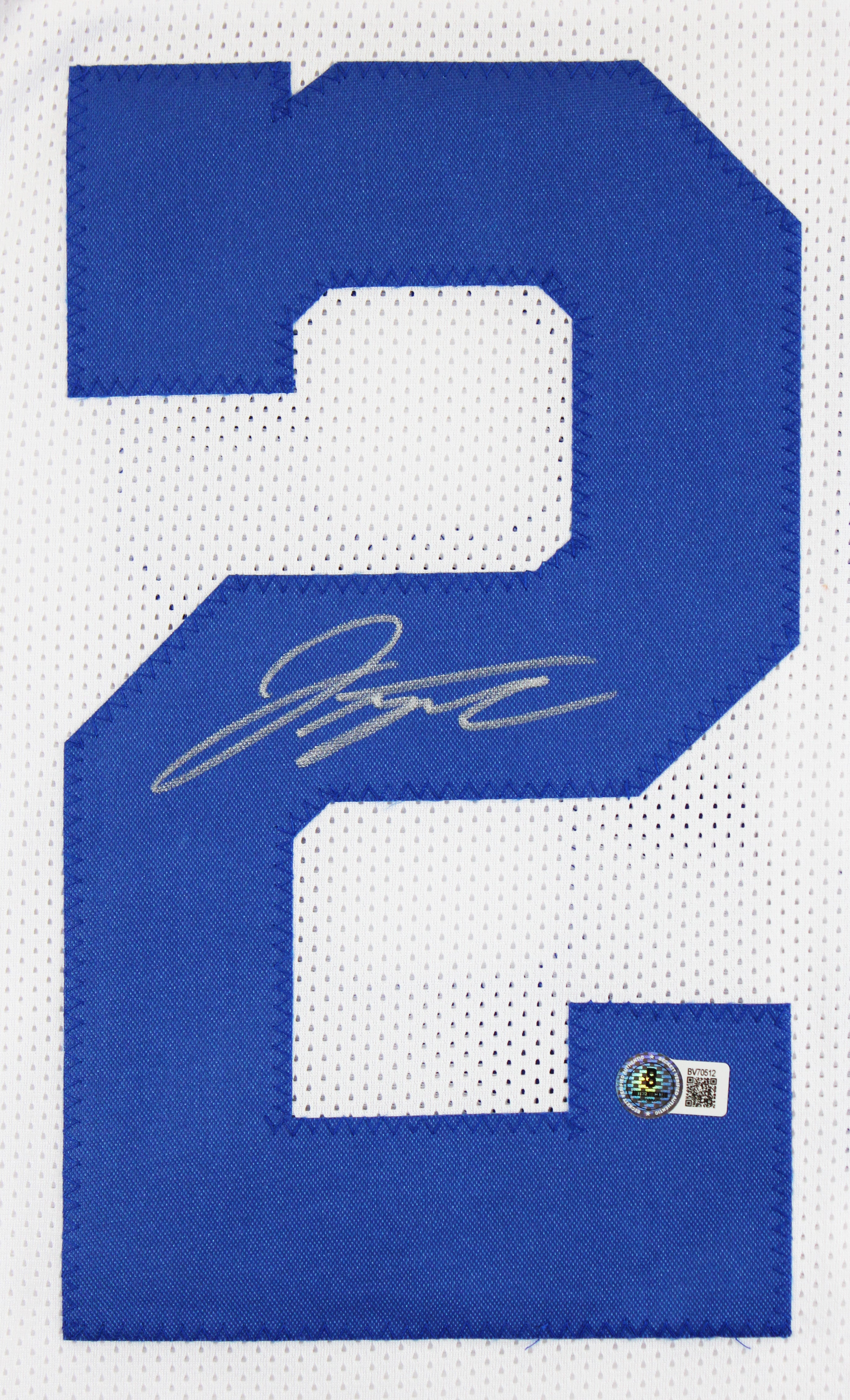 Jonathan Taylor Authentic Signed White Pro Style Jersey Autographed BAS
