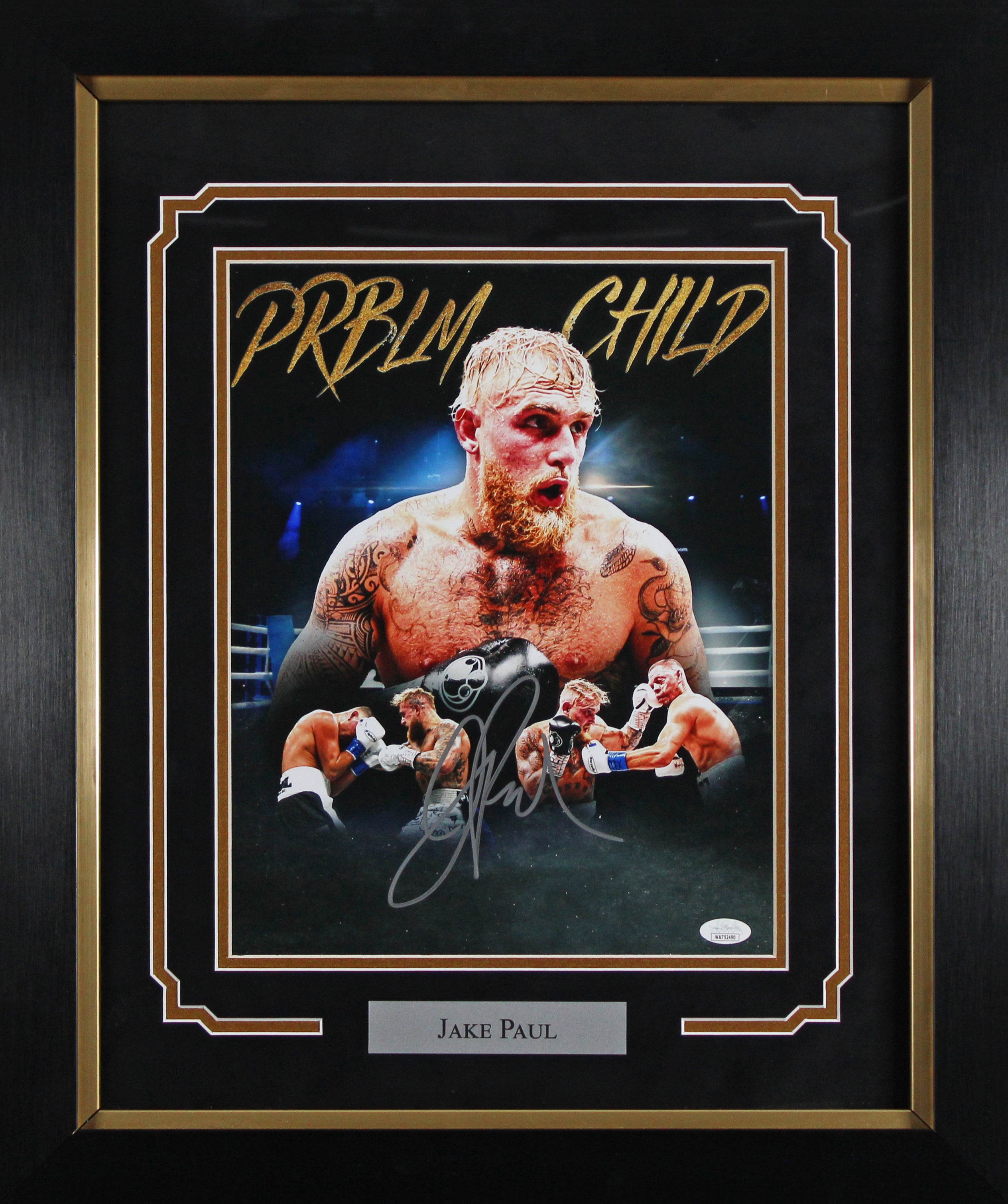 Jake Paul Authentic Signed 11x14 Framed Photo Autographed JSA #WA752490