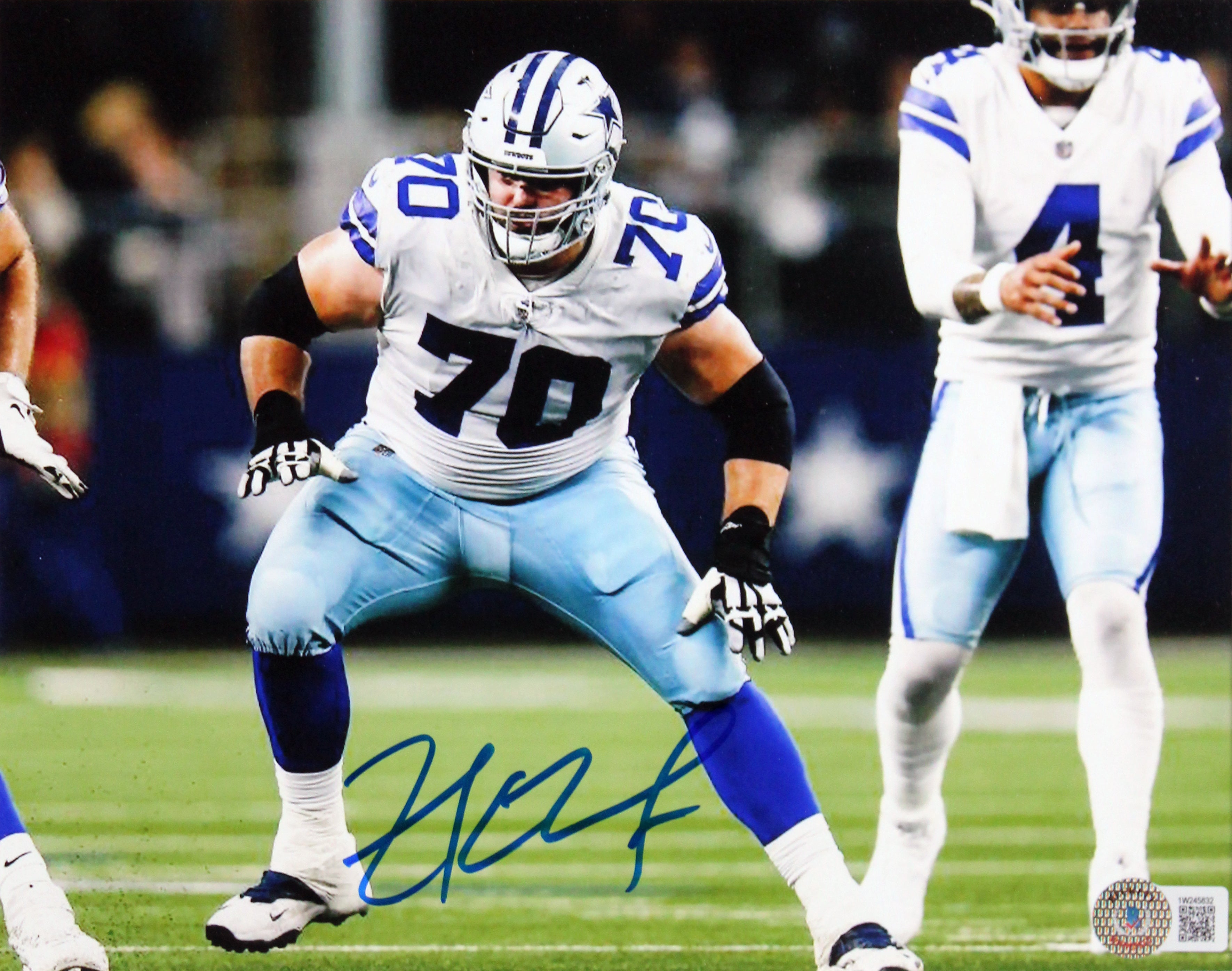 Cowboys Zack Martin Authentic Signed 8x10 Framed Photo BAS Witnessed #1W245832