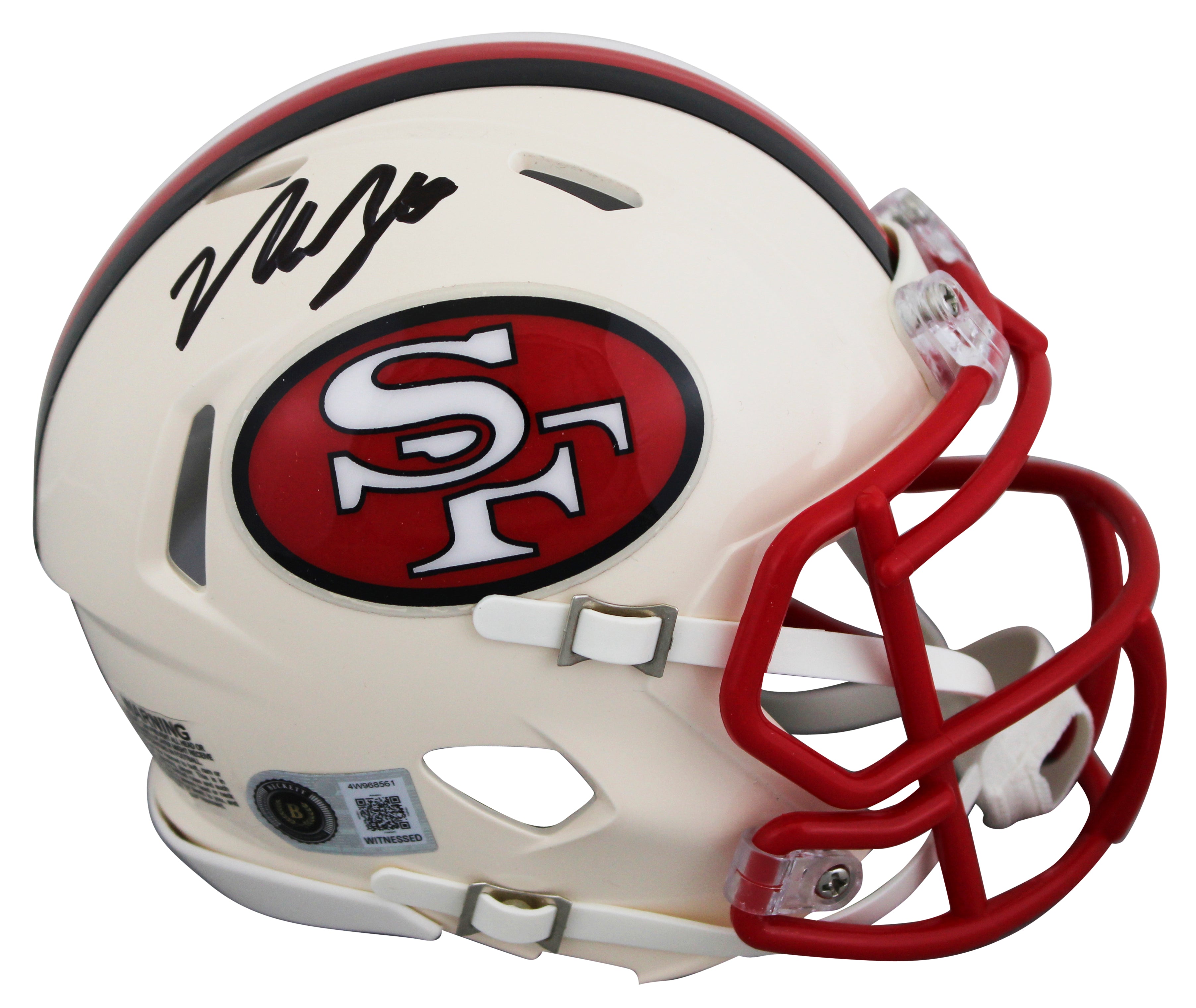 49ers Nick Bosa Authentic Signed Retro Speed Mini Helmet W/ Case BAS Witnessed