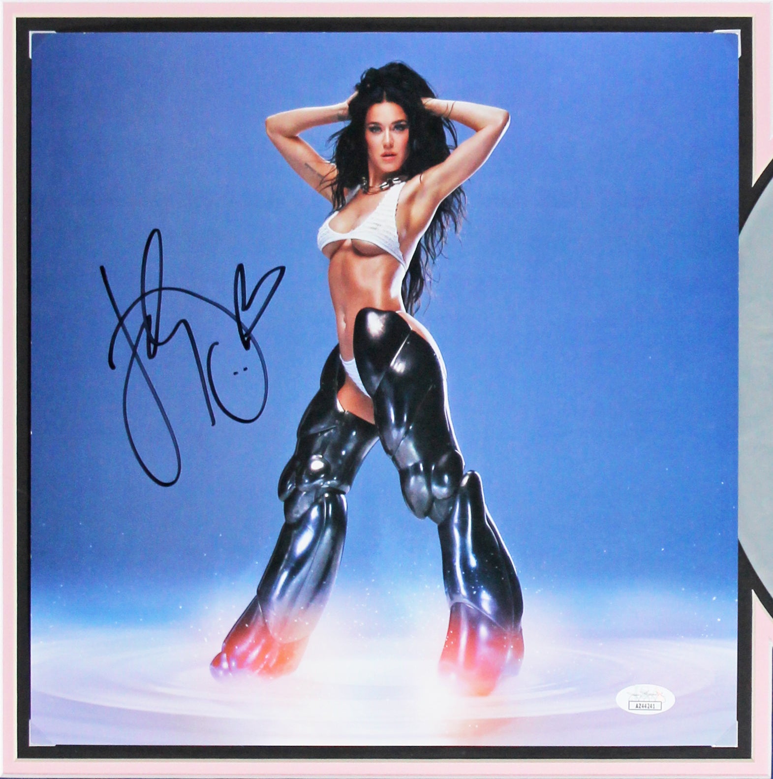Katy Perry Authentic Signed & Framed 143 Album Flat W/ Vinyl JSA #AZ44241