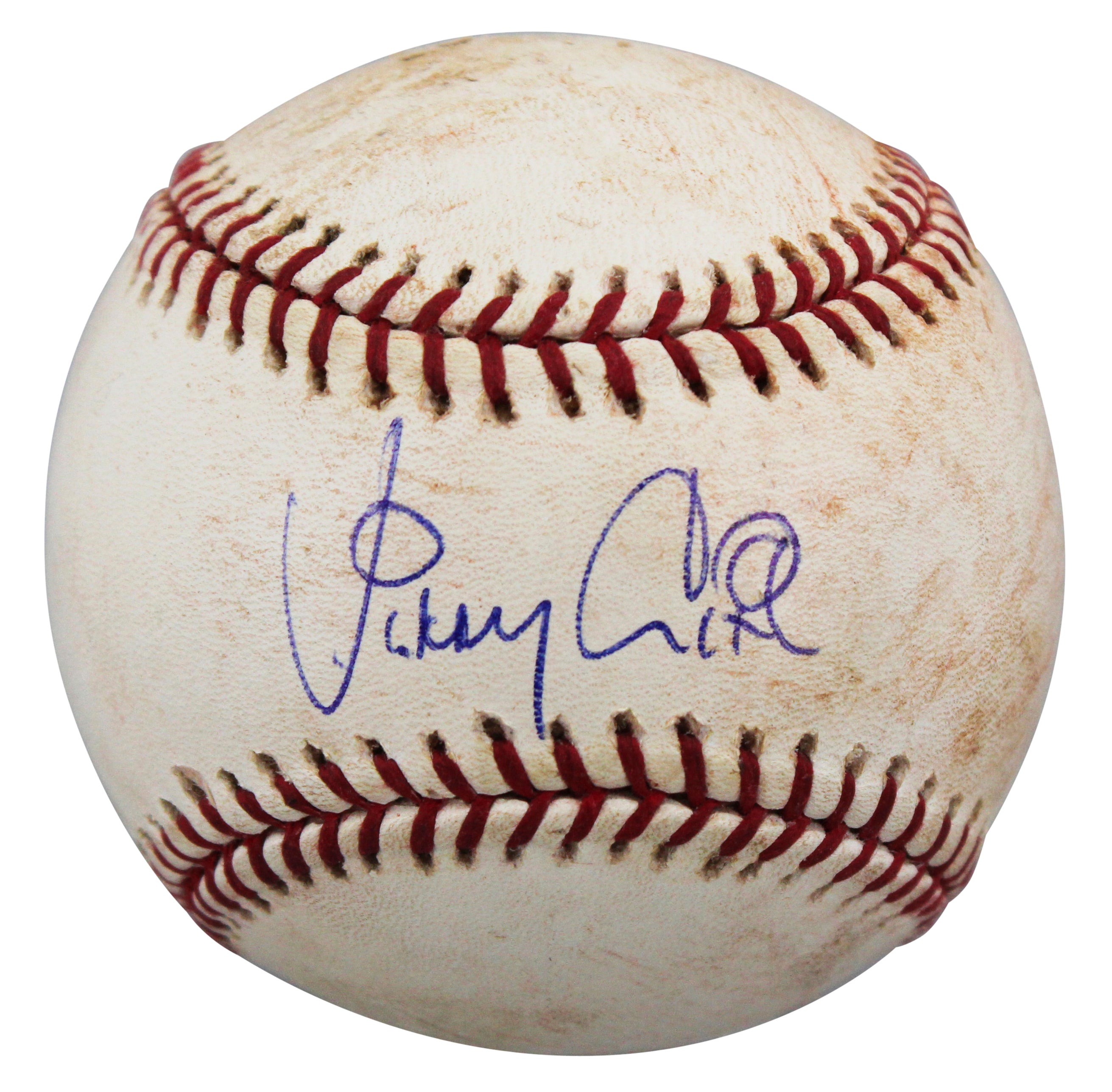 Rockies Vinny Castilla Authentic Signed Game Used Selig Baseball BAS #BV70338