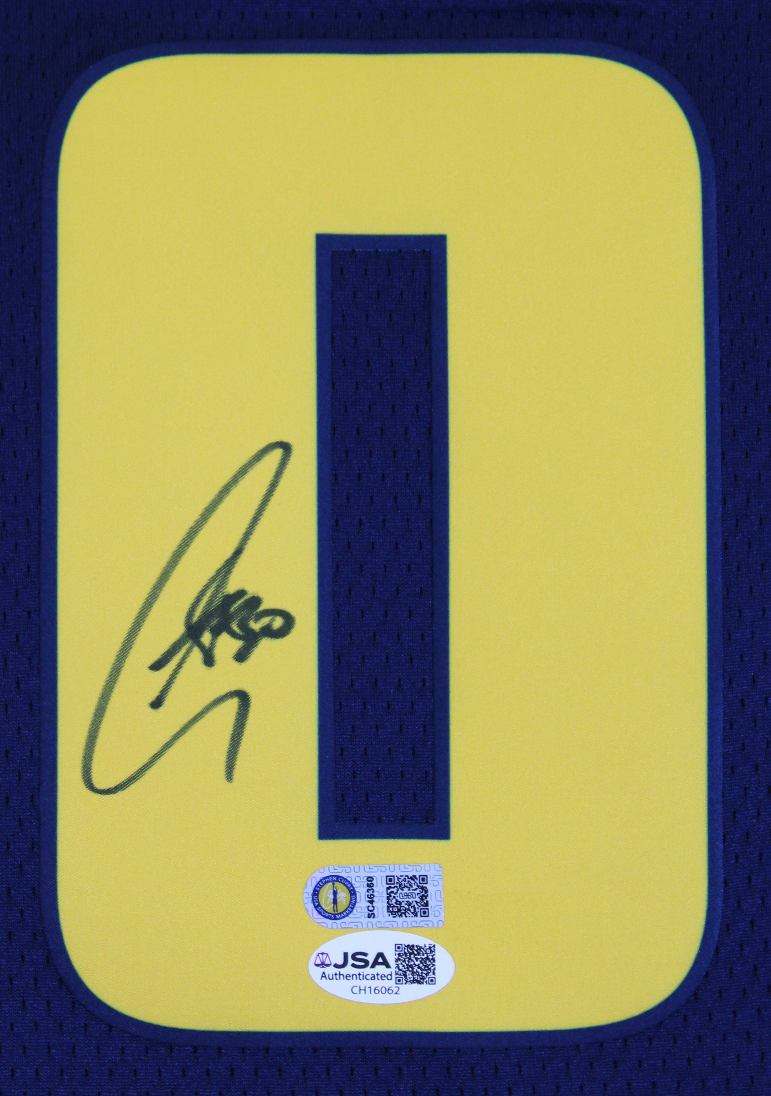 Warriors Stephen Curry Signed Navy Blue Nike 2024 City Swingman Jersey JSA