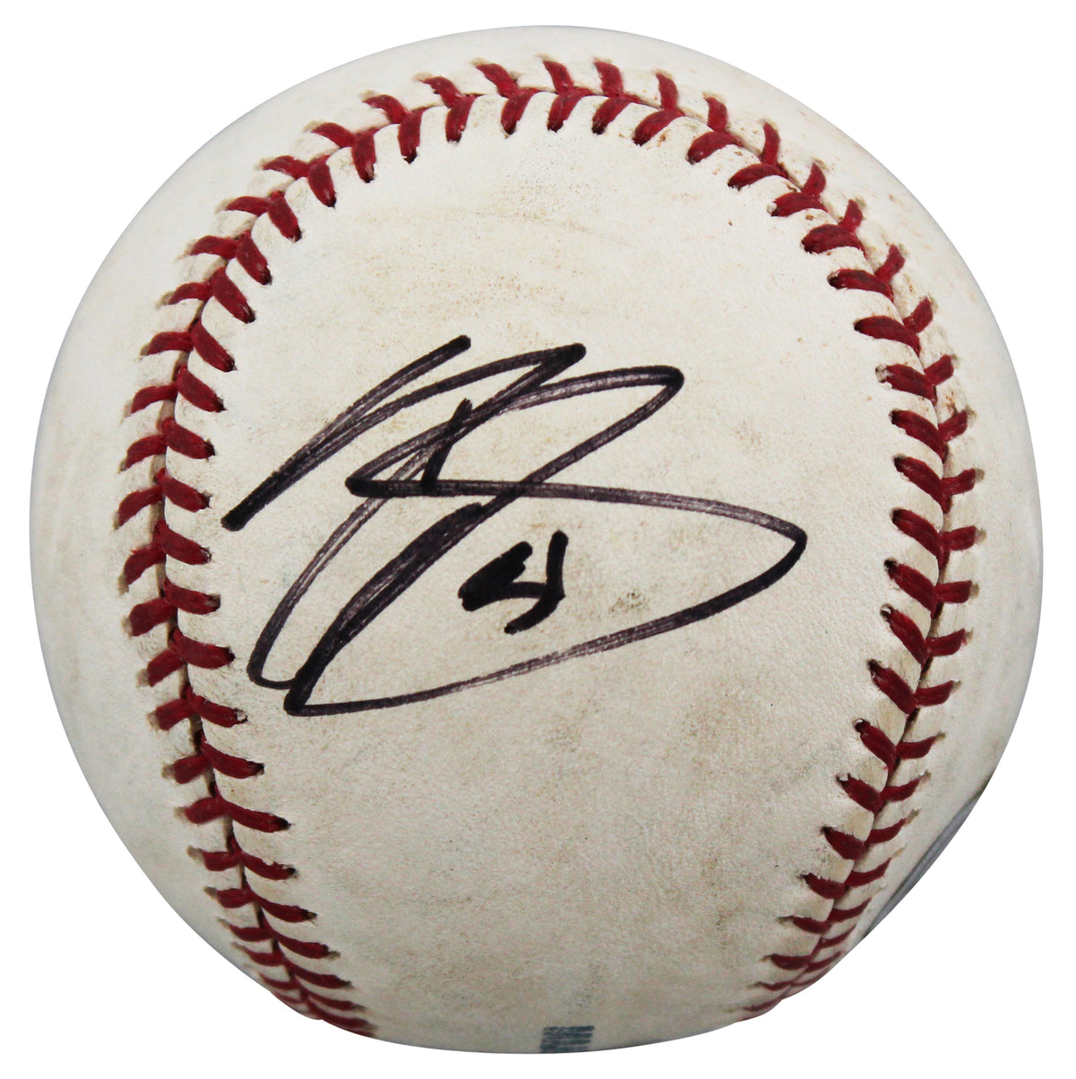 D-Backs Randy Johnson Authentic Signed Game Used Selig OML Baseball BAS #BV70336