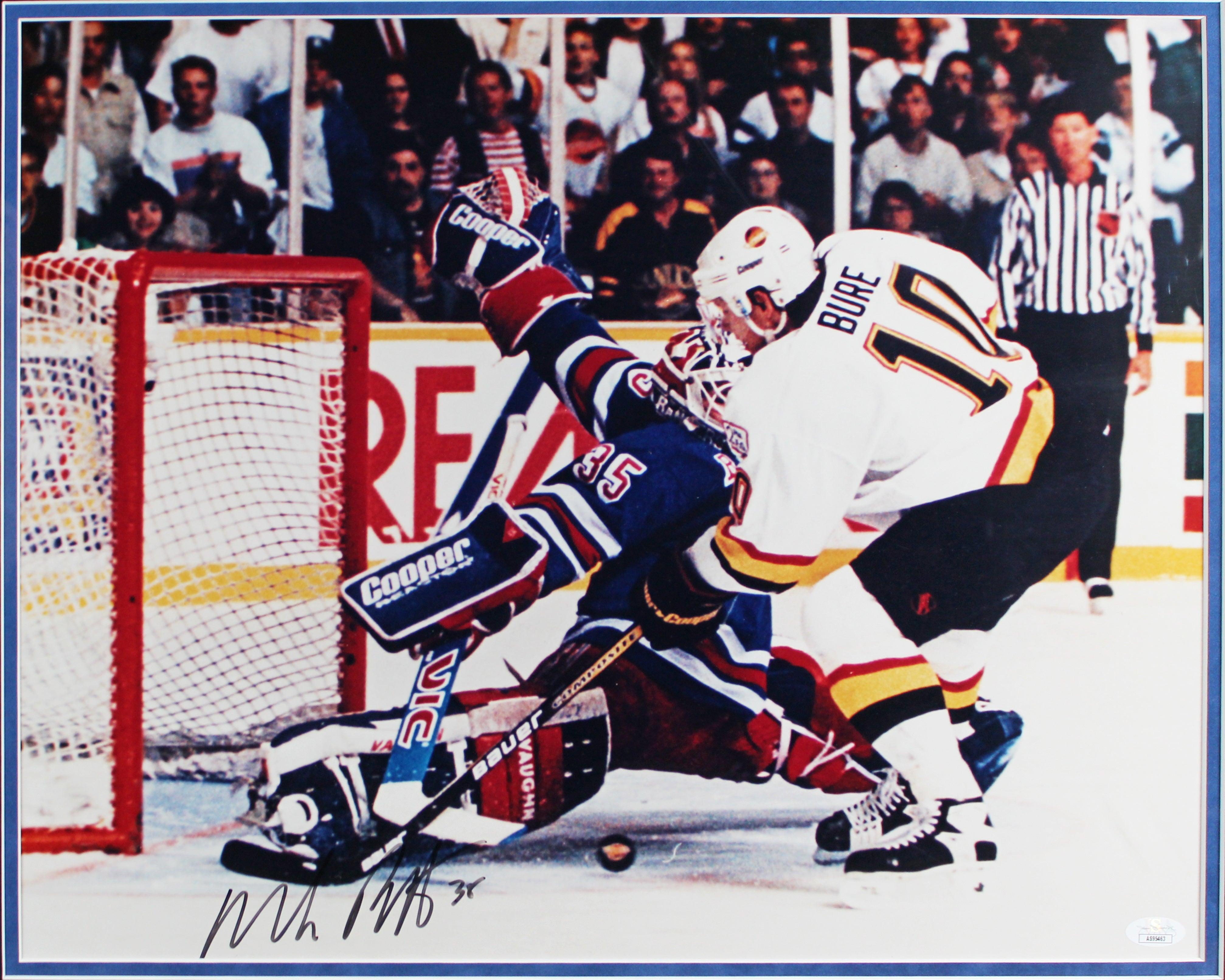 Rangers Mike Richter Authentic Signed 16x20 Framed Horizontal Photo JSA #AS95463