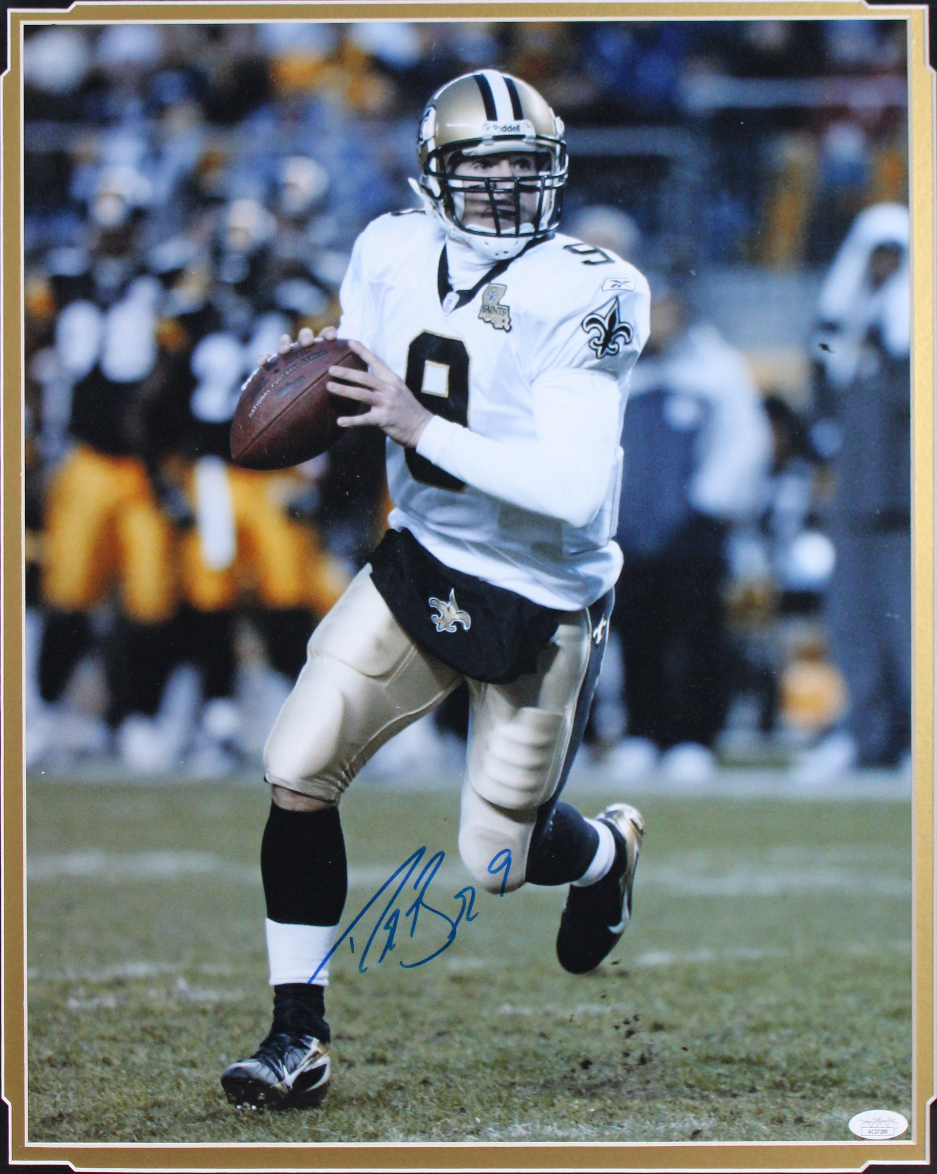 Saints Drew Brees Authentic Signed 16x20 Framed Photo Autographed JSA #AC27290