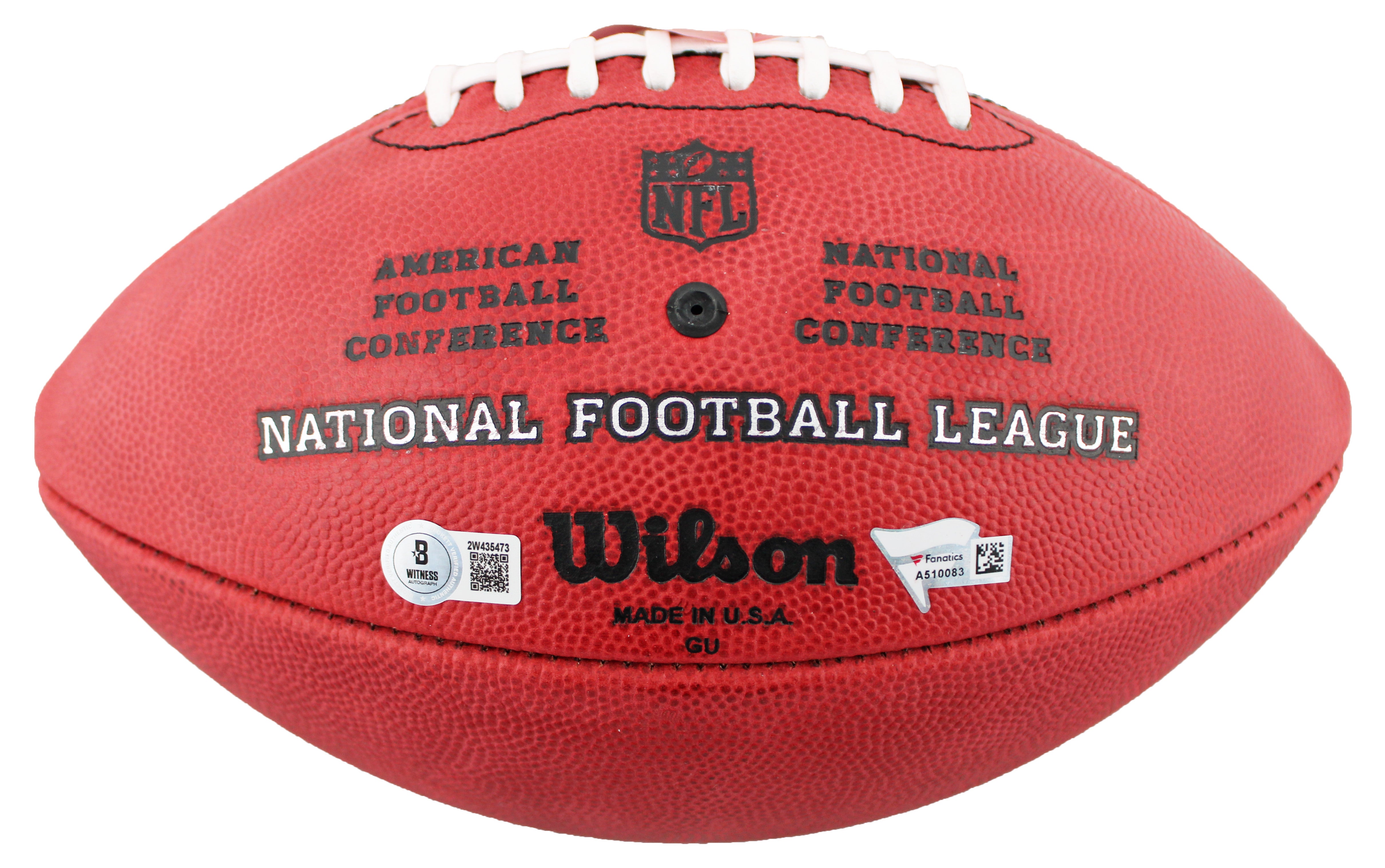 Patrick Mahomes & Travis Kelce Signed Official "The Duke" Nfl Football BAS & Fan