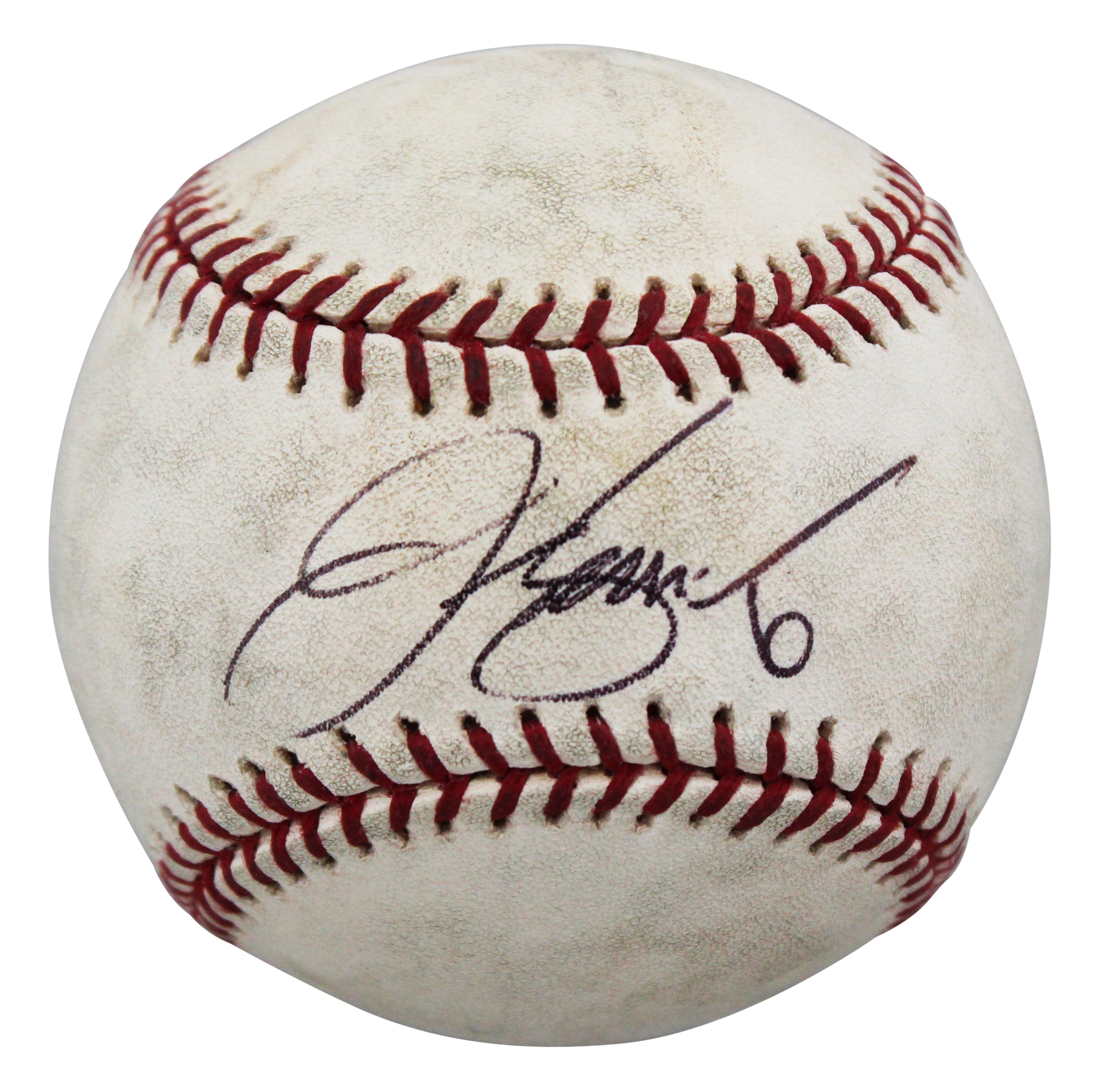 Giants J.T. Snow Authentic Signed Game Used Selig OML Baseball BAS #BV70330