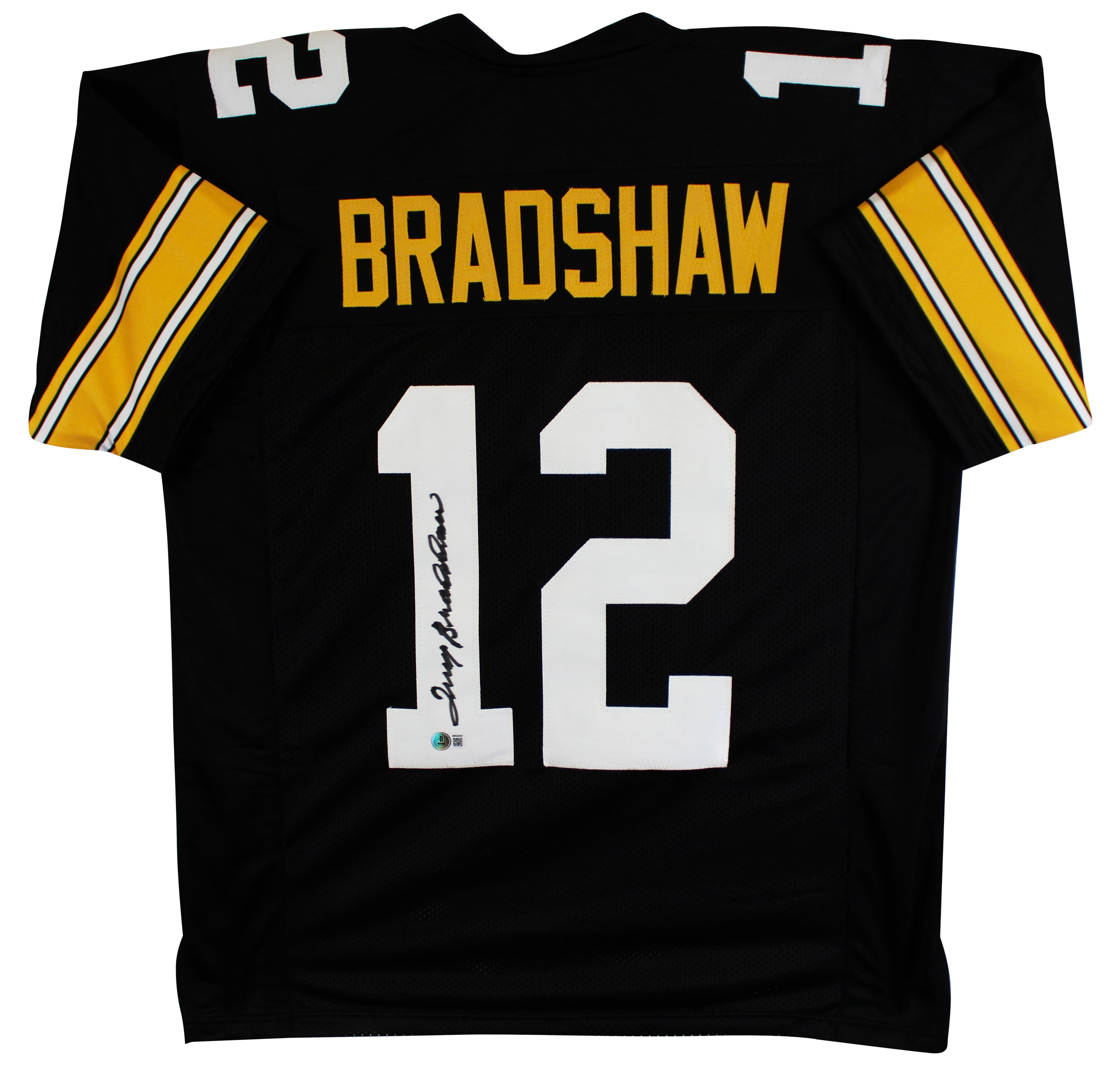Terry Bradshaw Authentic Signed Black Pro Style Jersey Autographed BAS Witnessed