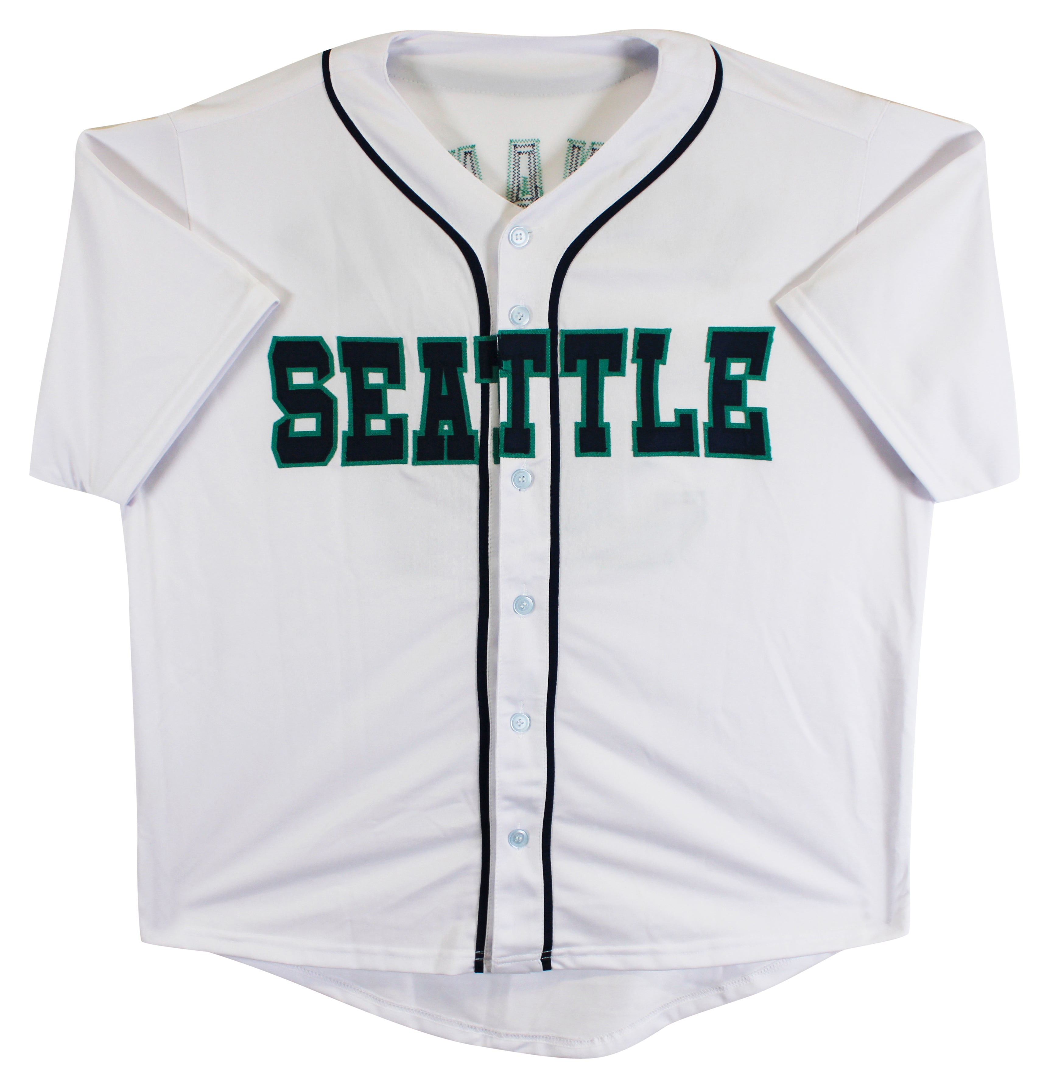 Felix Hernandez Authentic Signed White Pro Style Jersey Autographed BAS #BQ96312
