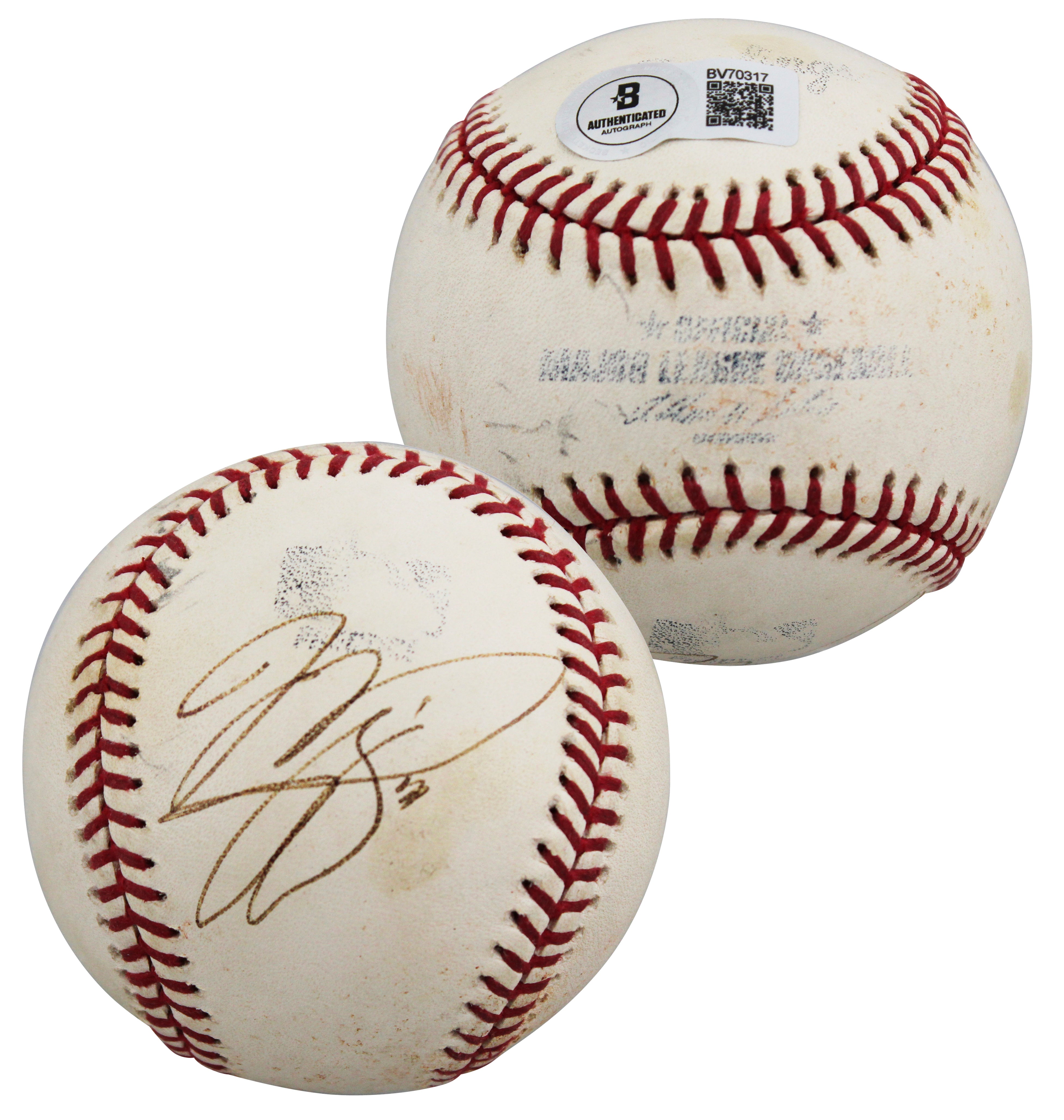Mets Mike Piazza Authentic Signed Game Used Selig OML Baseball BAS #BV70317