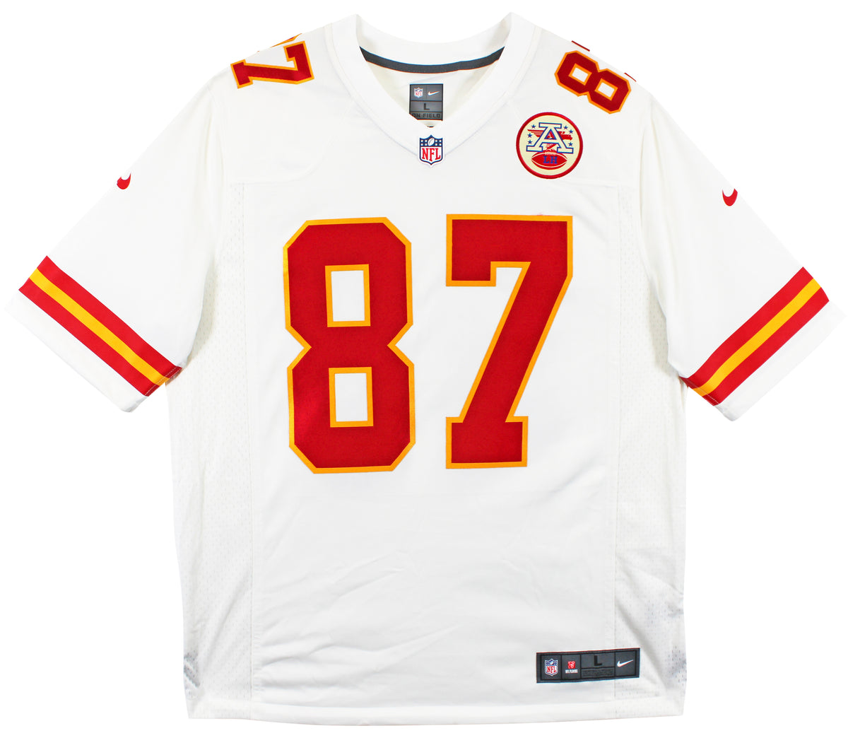 Chiefs Travis Kelce Authentic Signed White Nike Limited Jersey BAS Witnessed