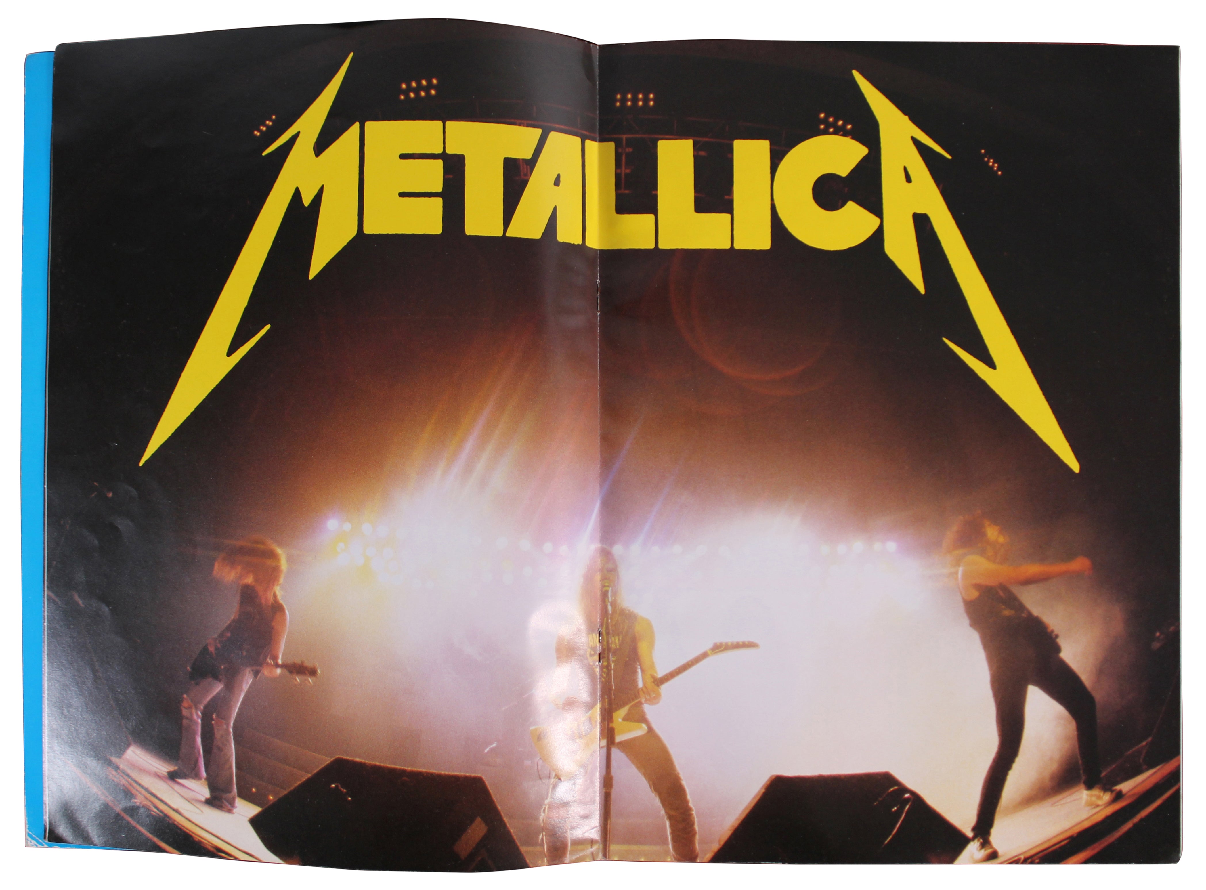 Metallica (4) Hetfield, Burton, Hammett & Ulrich Signed 1986 Tour Program BAS 2