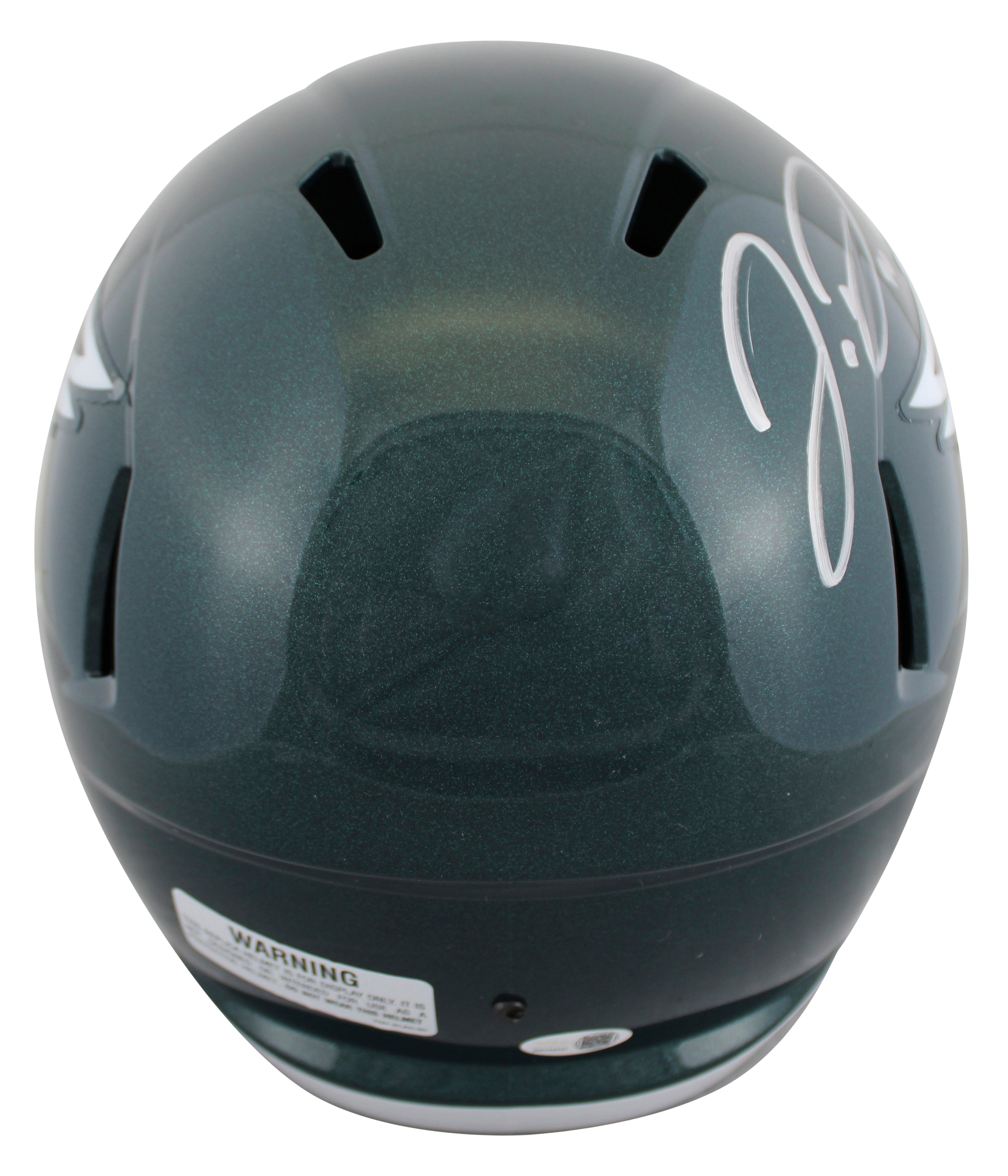 Eagles Jordan Davis Signed Full Size Speed Rep Helmet W/ Silver Sig JSA Witness