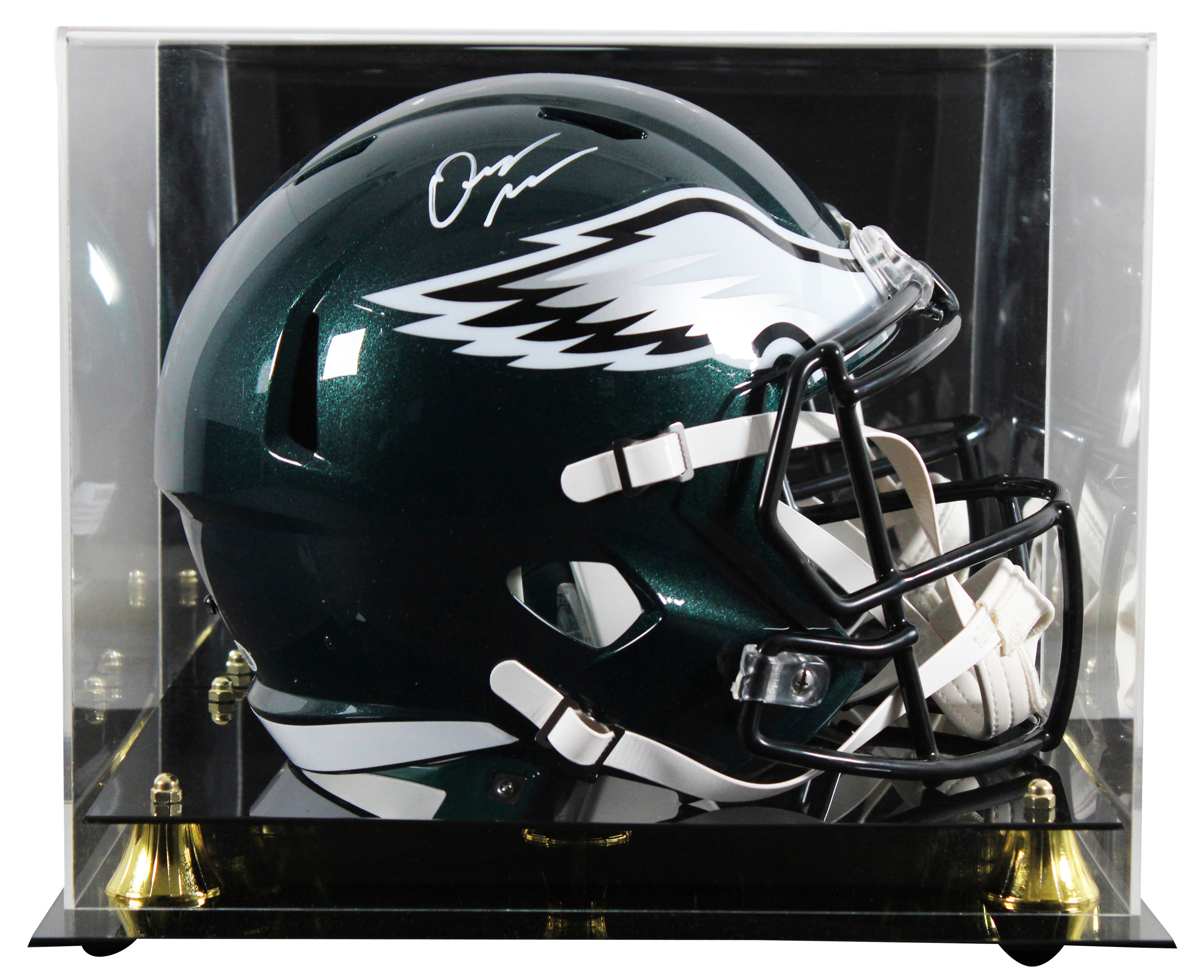 Eagles Quinyon Mitchell Signed Full Size Speed Rep Helmet W/ Case JSA Witnessed
