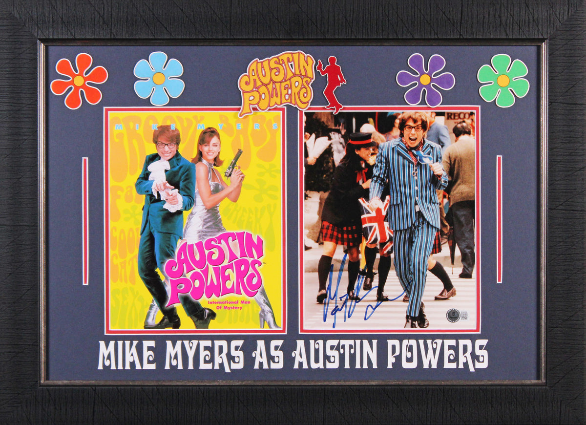 Mike Myers Austin Powers Authentic Signed 8x10 Framed Photo BAS #BQ96309