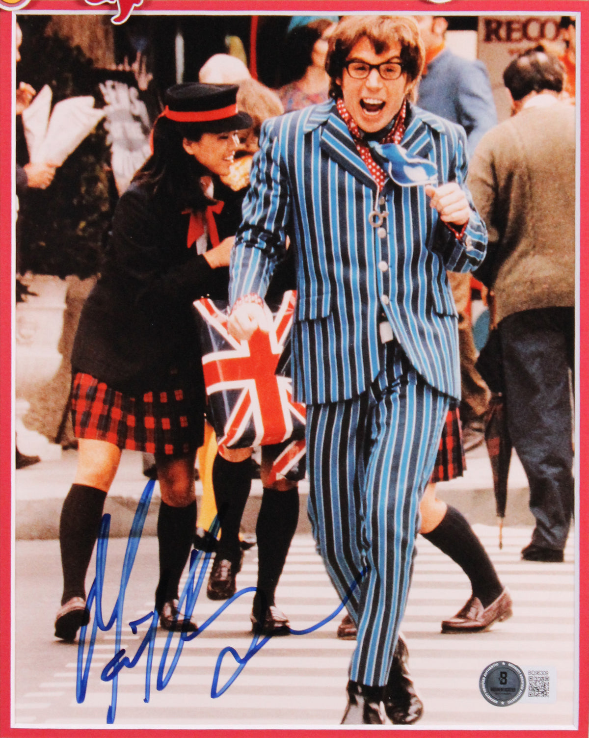 Mike Myers Austin Powers Authentic Signed 8x10 Framed Photo BAS #BQ96309