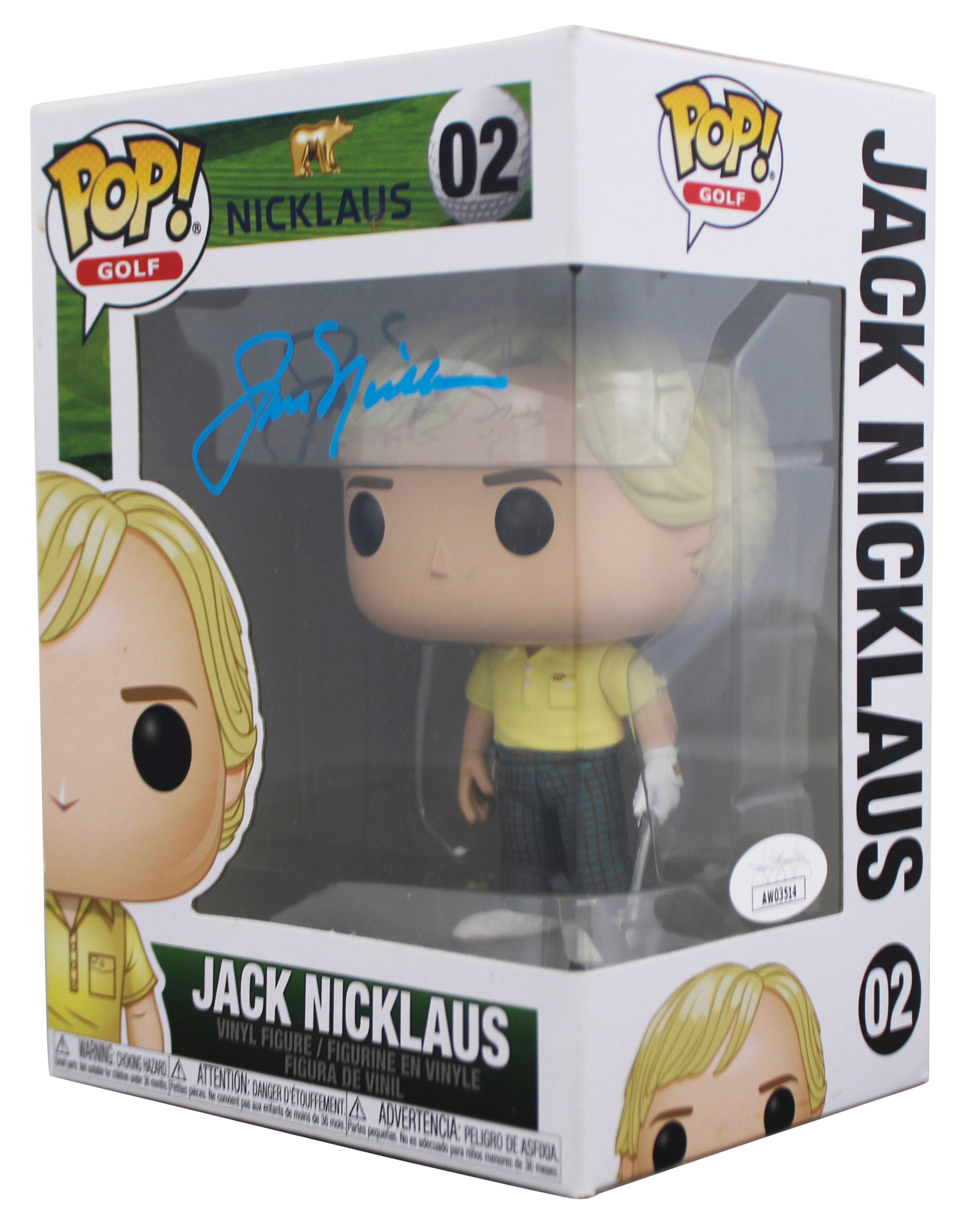 Jack Nicklaus Authentic Signed #02 Funko Pop Vinyl Figure JSA #AW03514