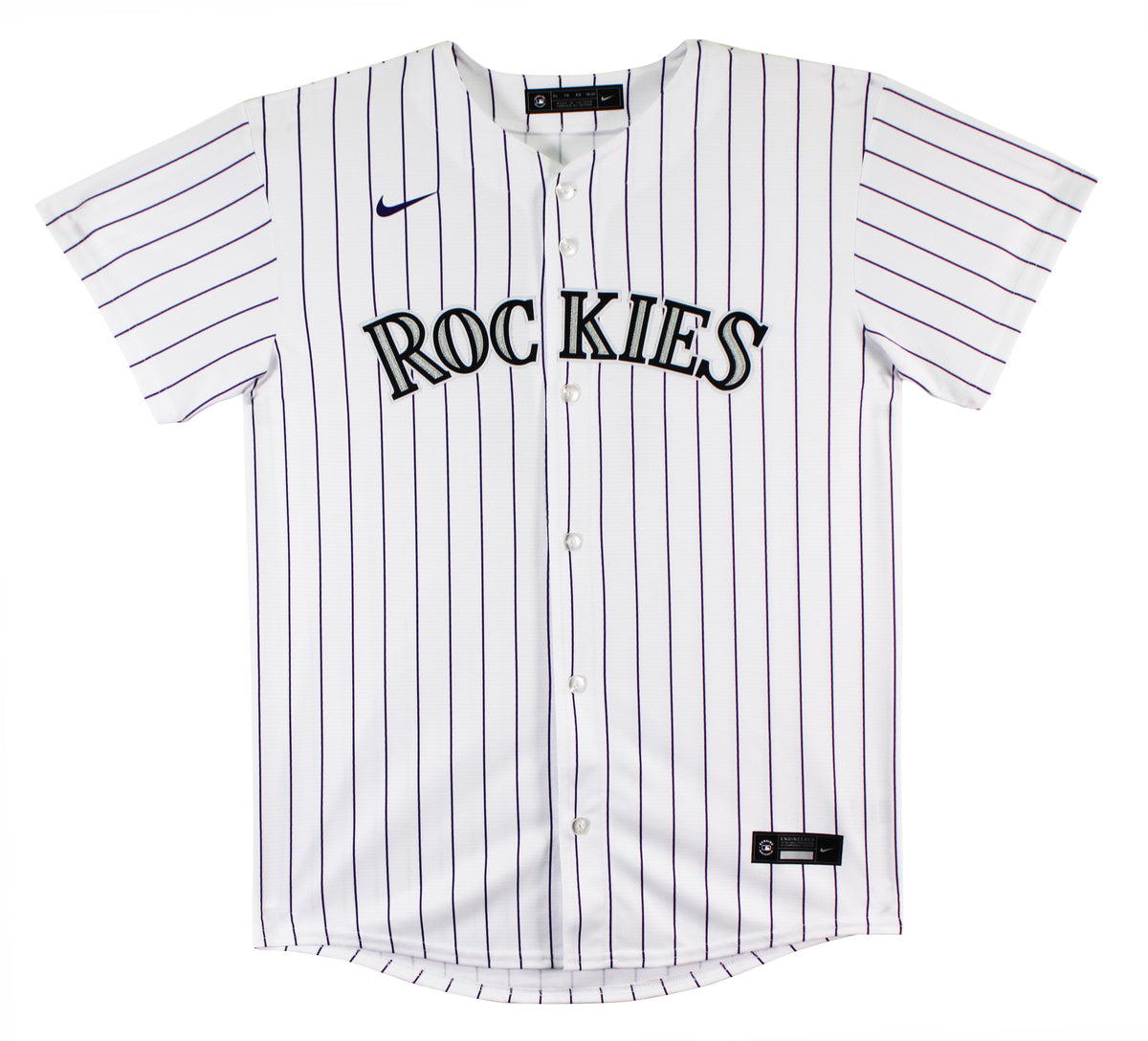 Rockies Charlie Blackmon "Chuck Nazty" Signed Pinstripe Nike Jersey BAS #BR84240