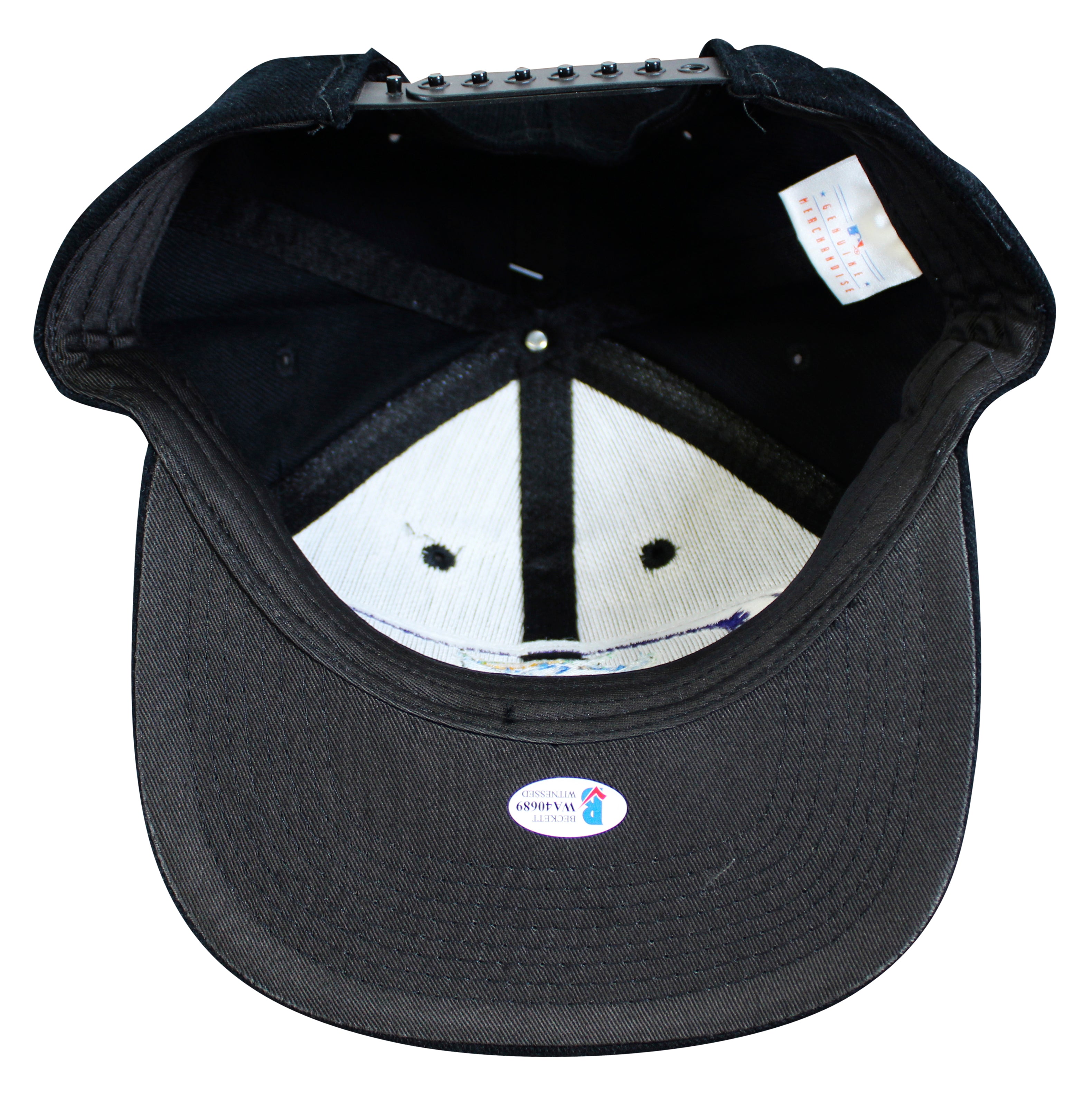 Rays Jim Morris "The Rookie" Authentic Signed Black Snapback Baseball Hat BAS 1