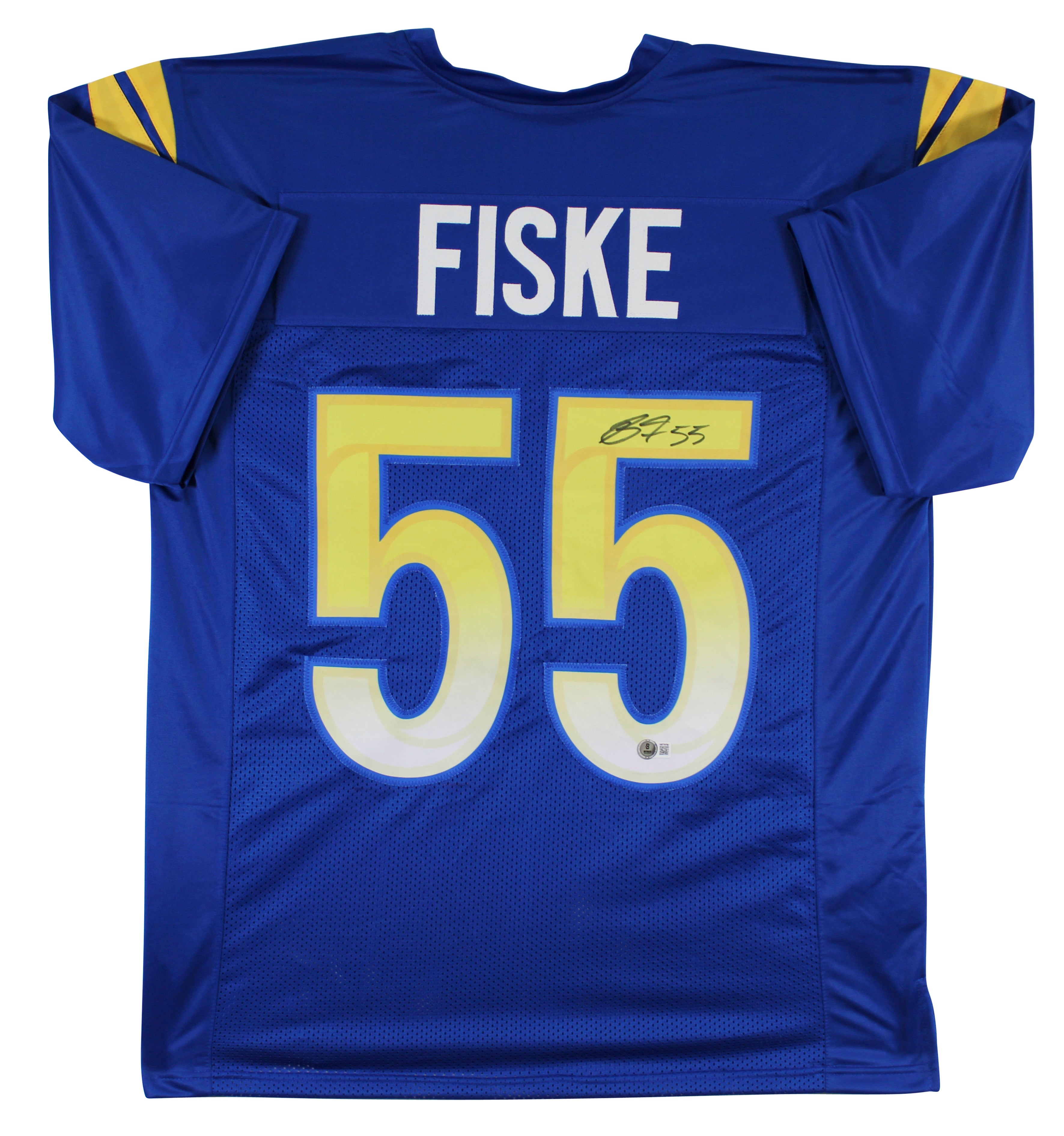 Braden Fiske Authentic Signed Blue Pro Style Jersey Autographed BAS Witnessed 1