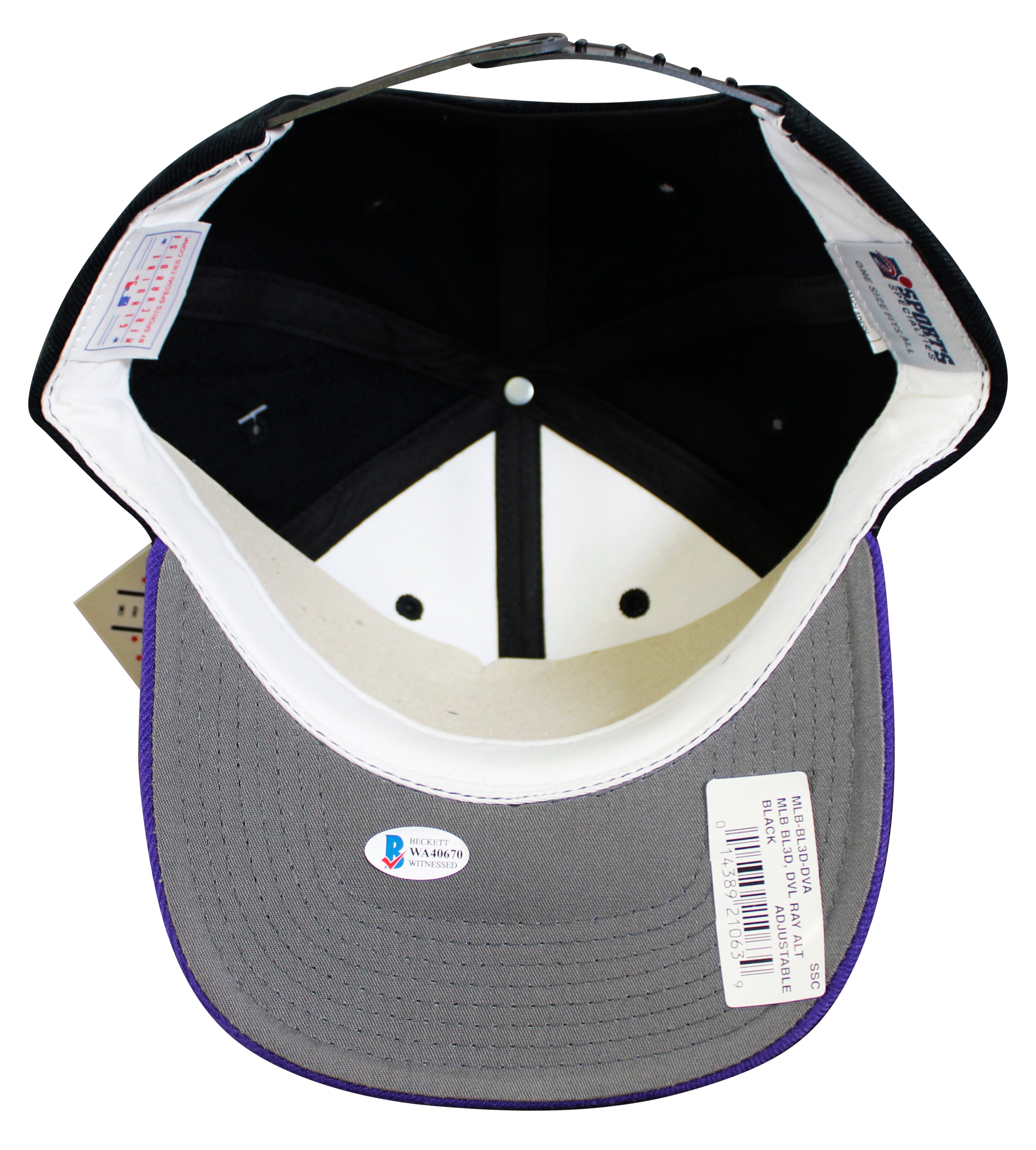 Rays Jim Morris "The Rookie" Authentic Signed Black Snapback Baseball Hat BAS 3