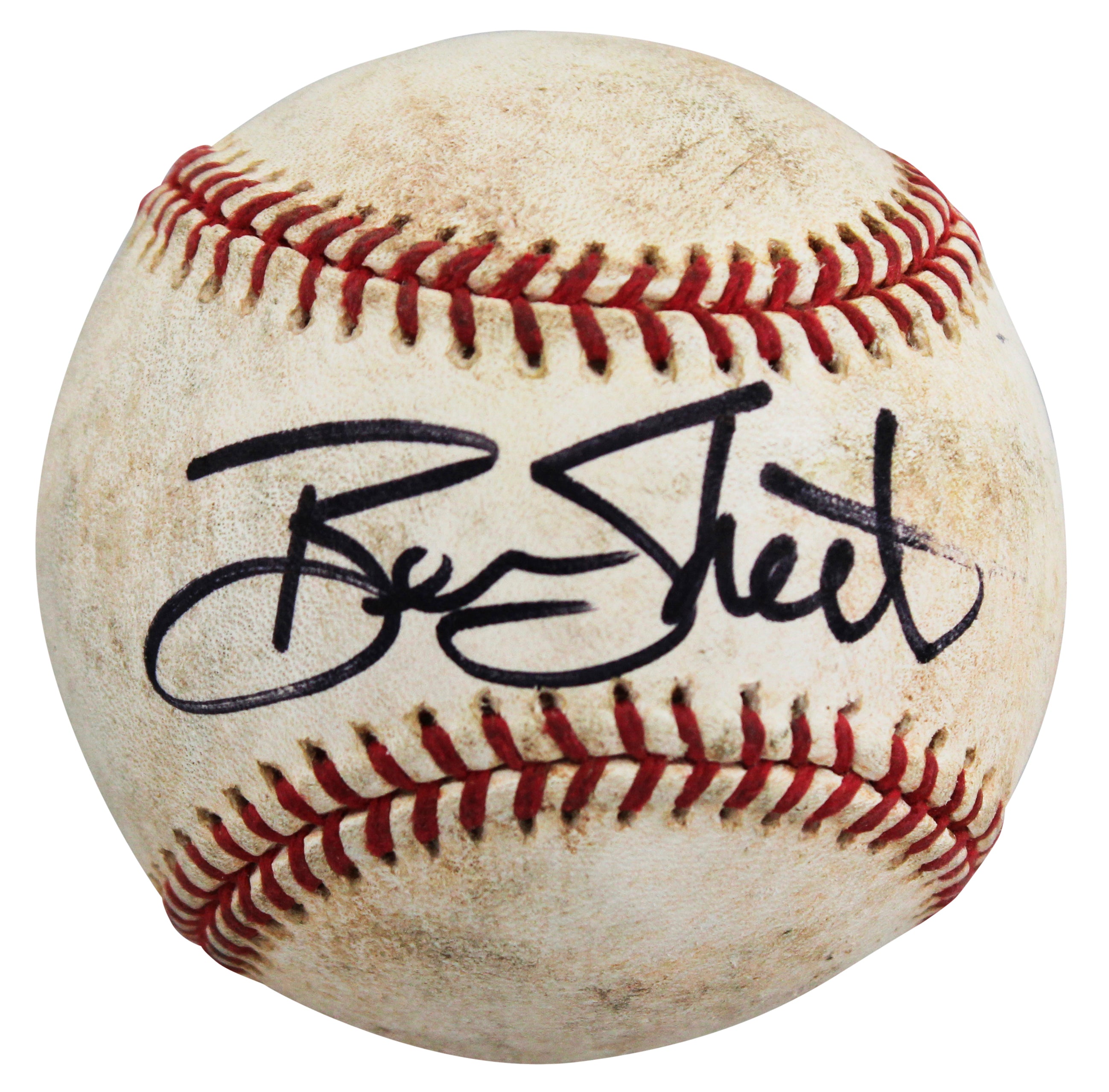 Brewers Ben Sheets Authentic Signed Game Used Selig OML Baseball BAS #BV70306