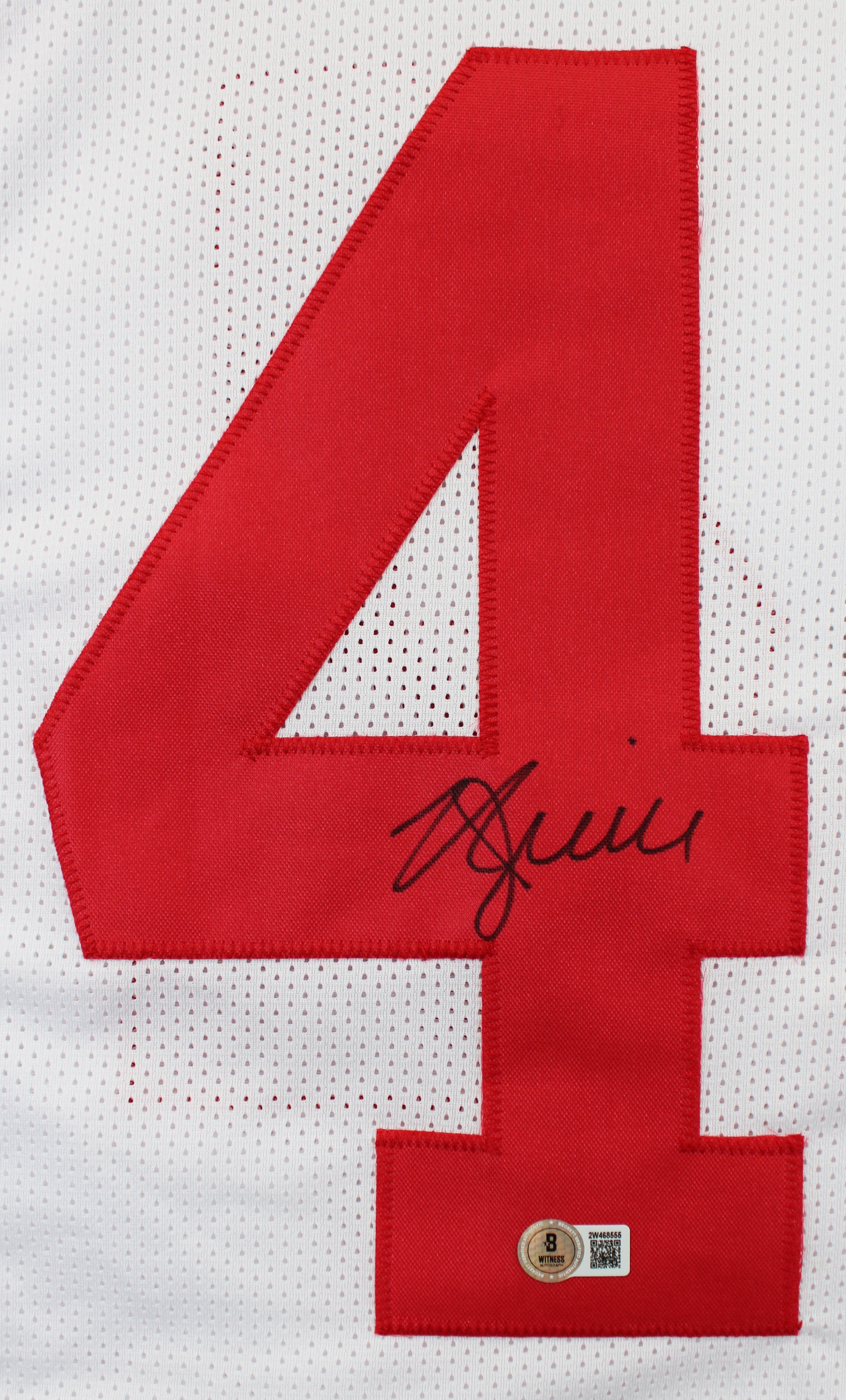 Kyle Juszckyk Authentic Signed White Pro Style Jersey Autographed BAS Witnessed