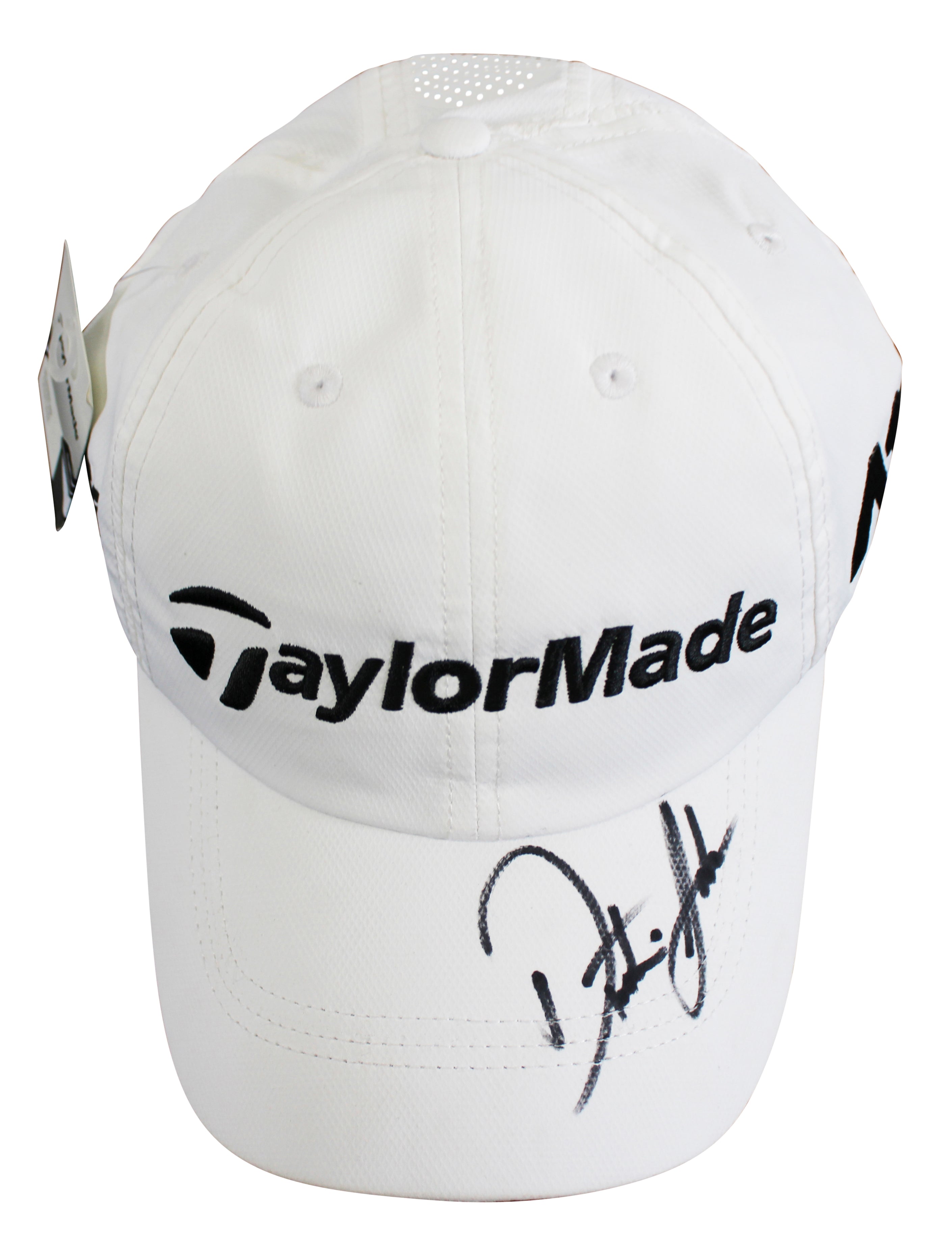 Dustin Johnson Authentic Signed White TaylorMade Hat Autographed BAS #B43622