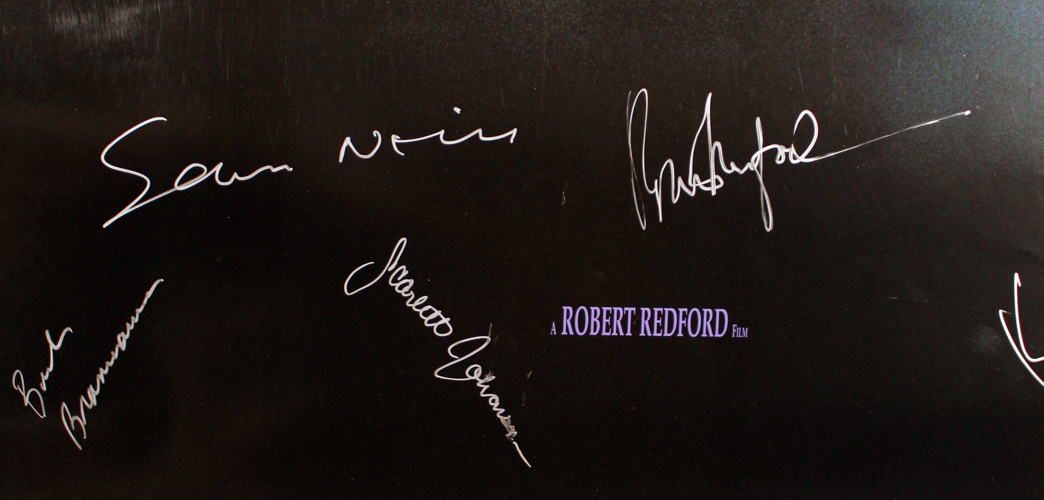 The Horse Whisperer (6) Johansson, Redford, Neill, +3 Signed 27x40 Poster BAS
