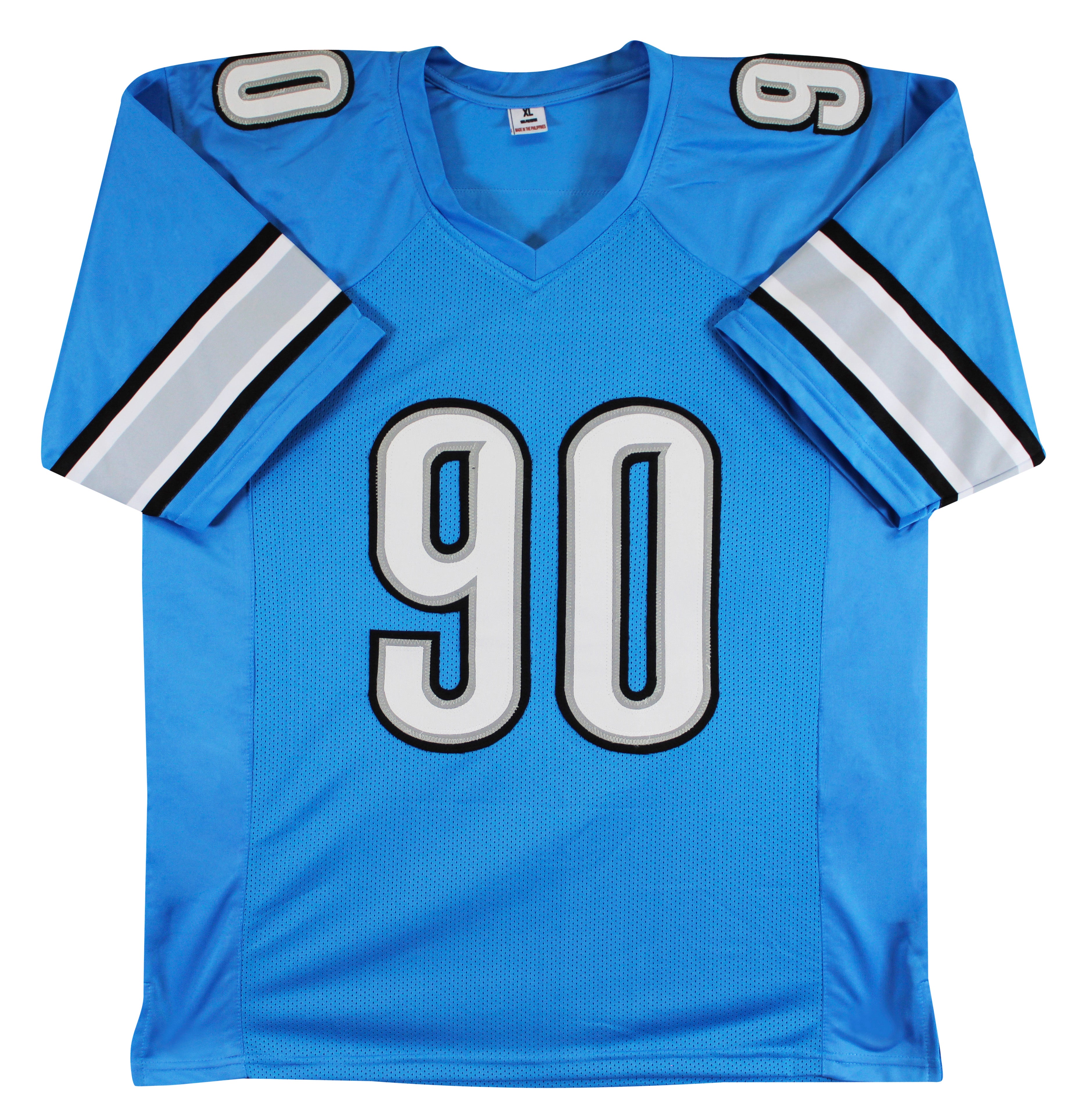 Ndamukong Suh Authentic Signed Blue Pro Style Jersey Autographed BAS Witnessed