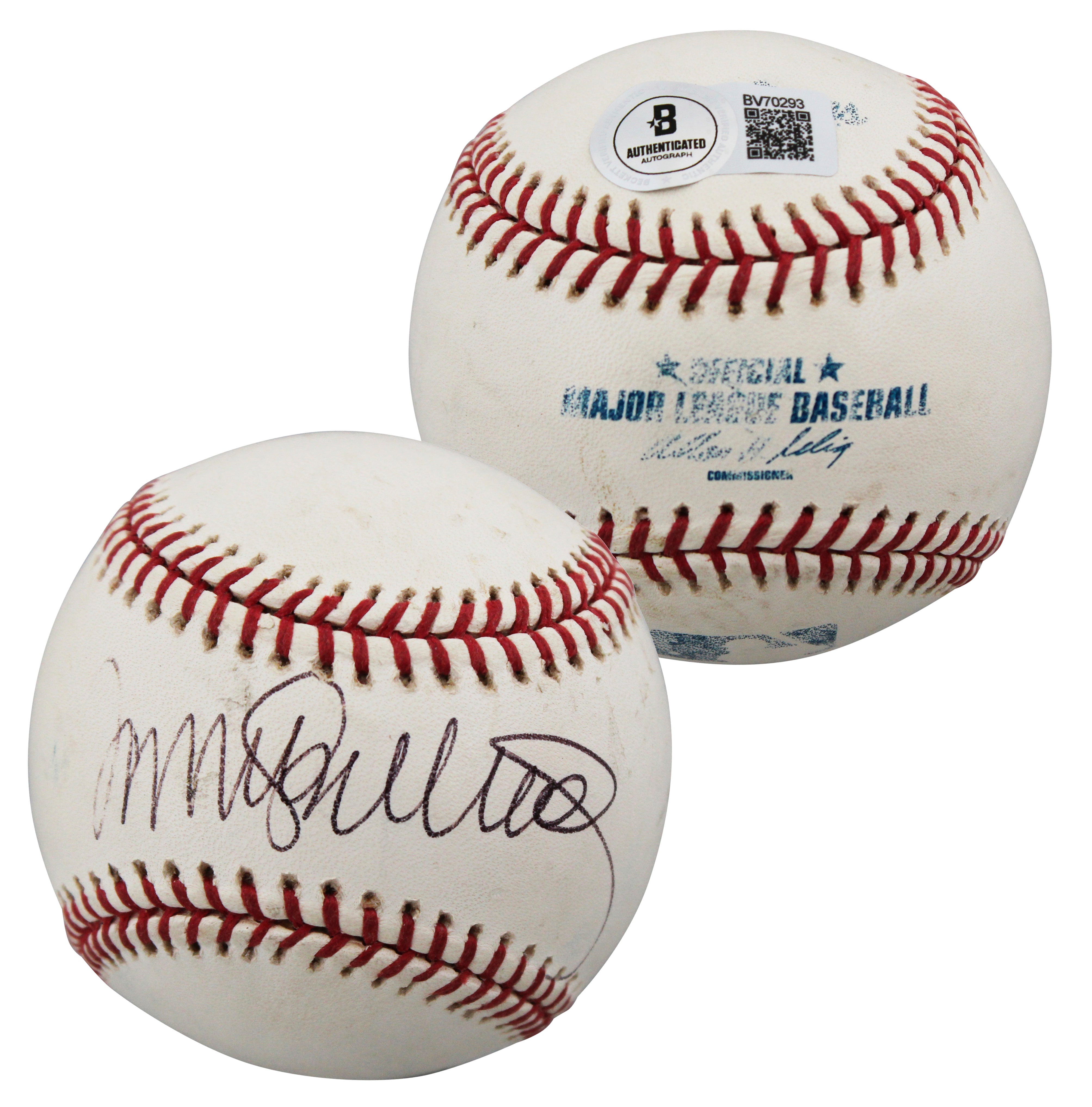 Cubs Ryne Sandberg Authentic Signed Allen Sellig OML Baseball BAS #BV70293