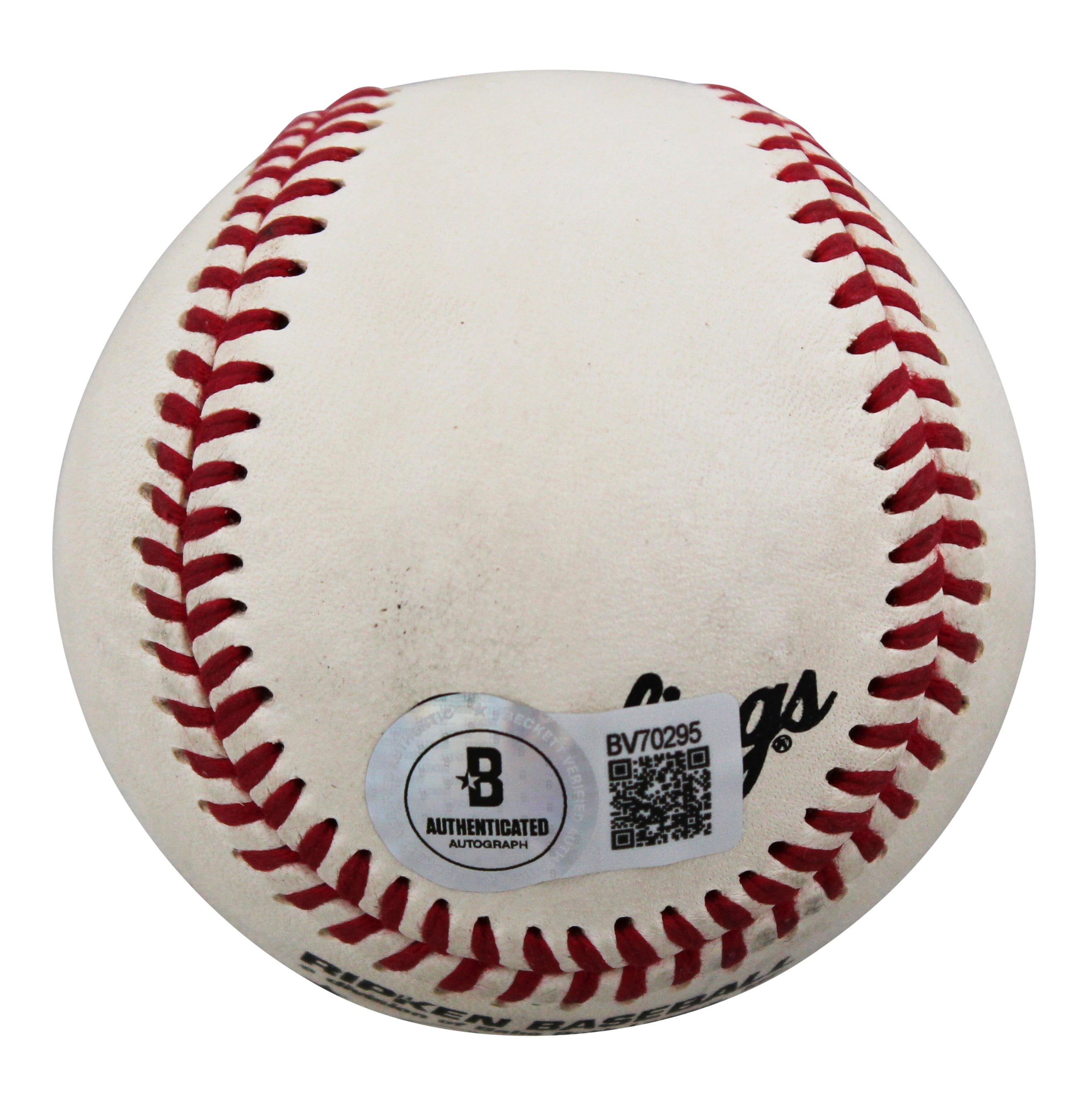 Mariners Edgar Martinez Authentic Signed Rawlings Ripken Baseball BAS #BV70295