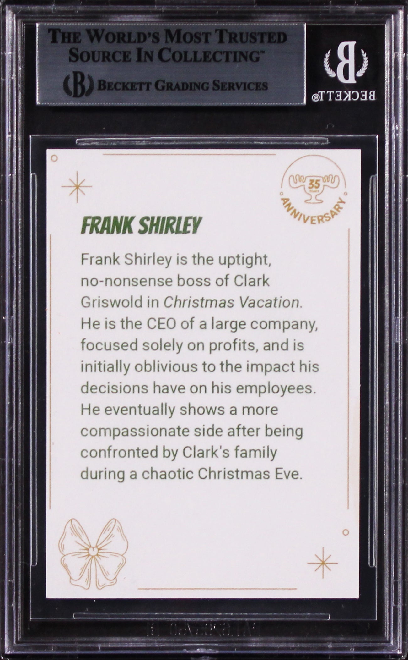 Brian Doyle Murphy Christmas Vacation Signed Custom Trading Card BAS Slabbed