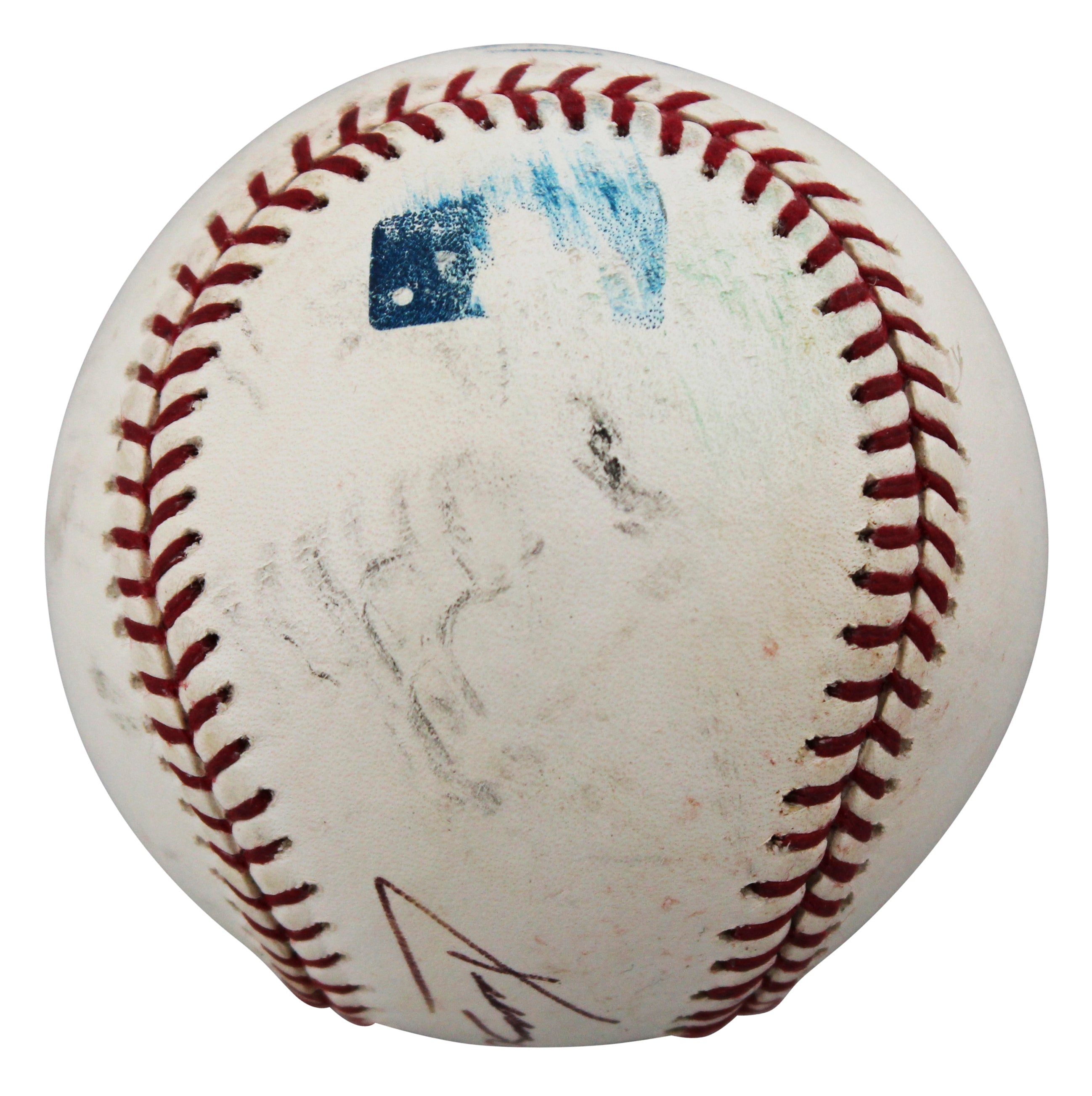 Cubs Kerry Wood Authentic Signed Game Used Allen Selig OML Baseball BAS #BV70298