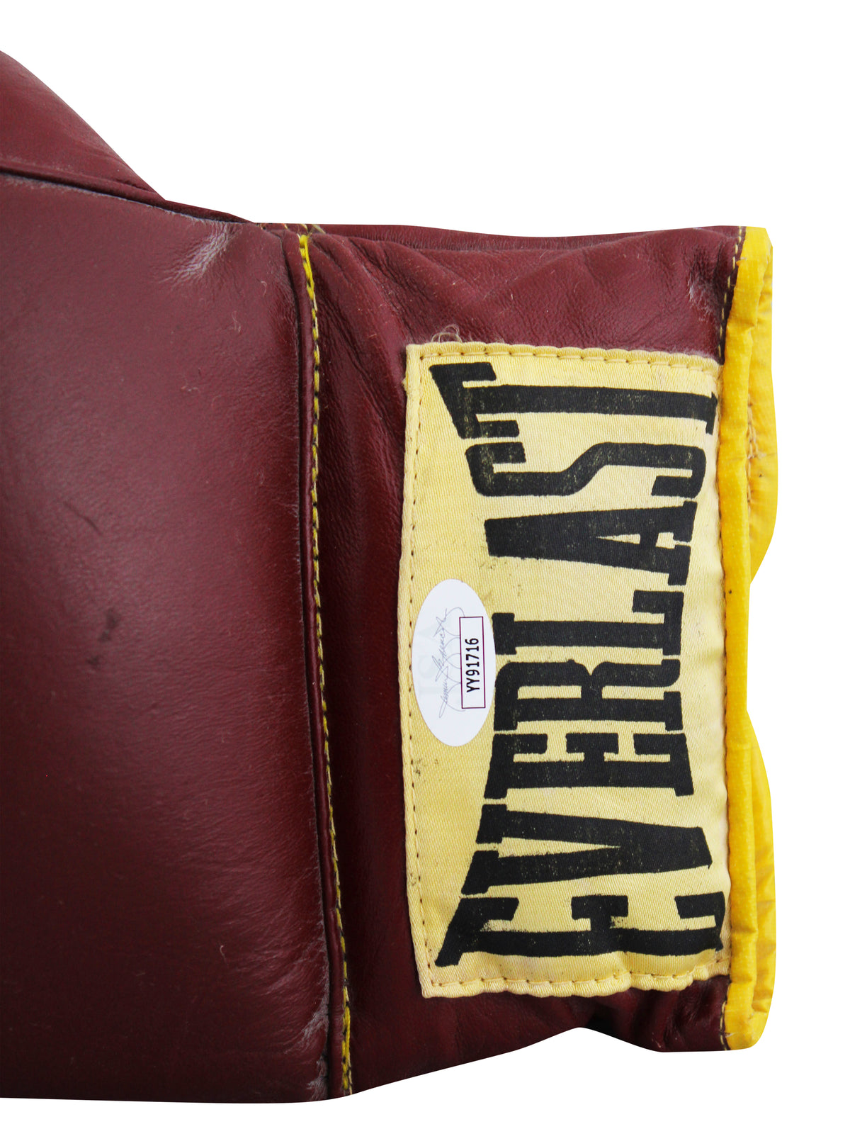 Muhammad Ali Authentic Signed Red Left Hand Everlast Boxing Glove JSA #YY91716