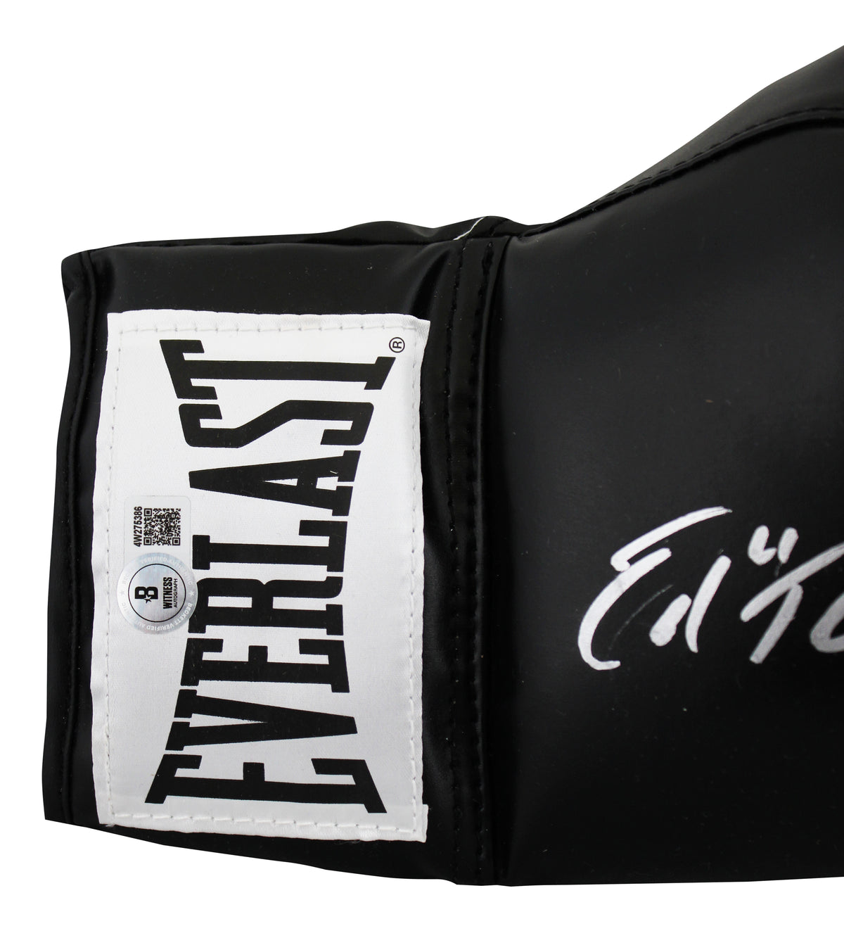 Ed "Too Tall" Jones Signed Black Right Hand Everlast Boxing Glove BAS Witnessed