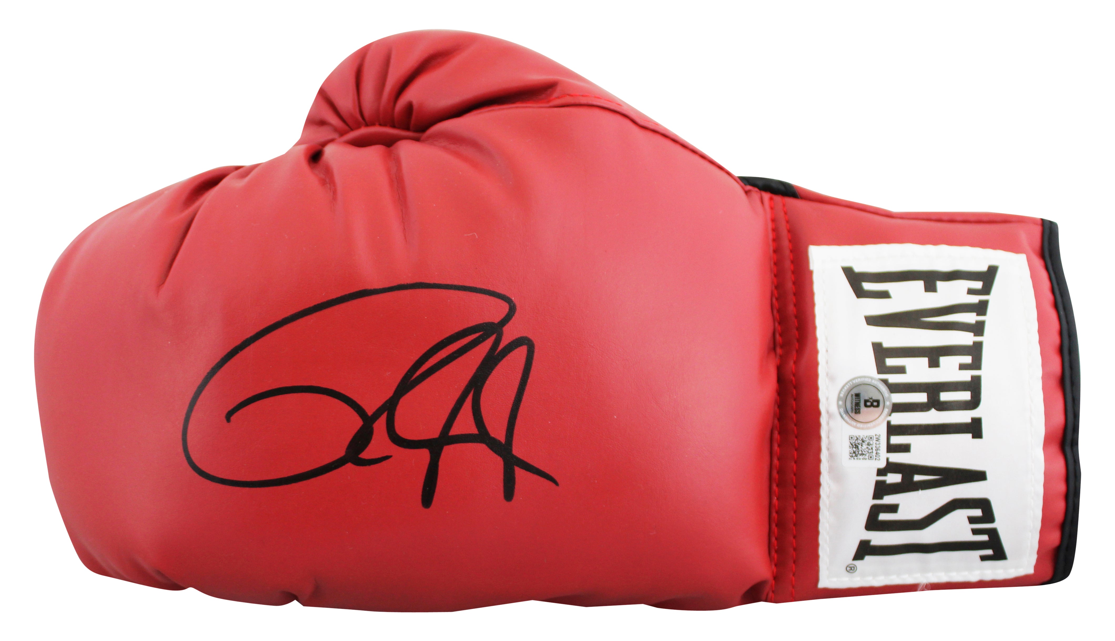 Roy Jones Jr. Signed Red Left Hand Everlast Boxing Glove BAS Wit #2W336402