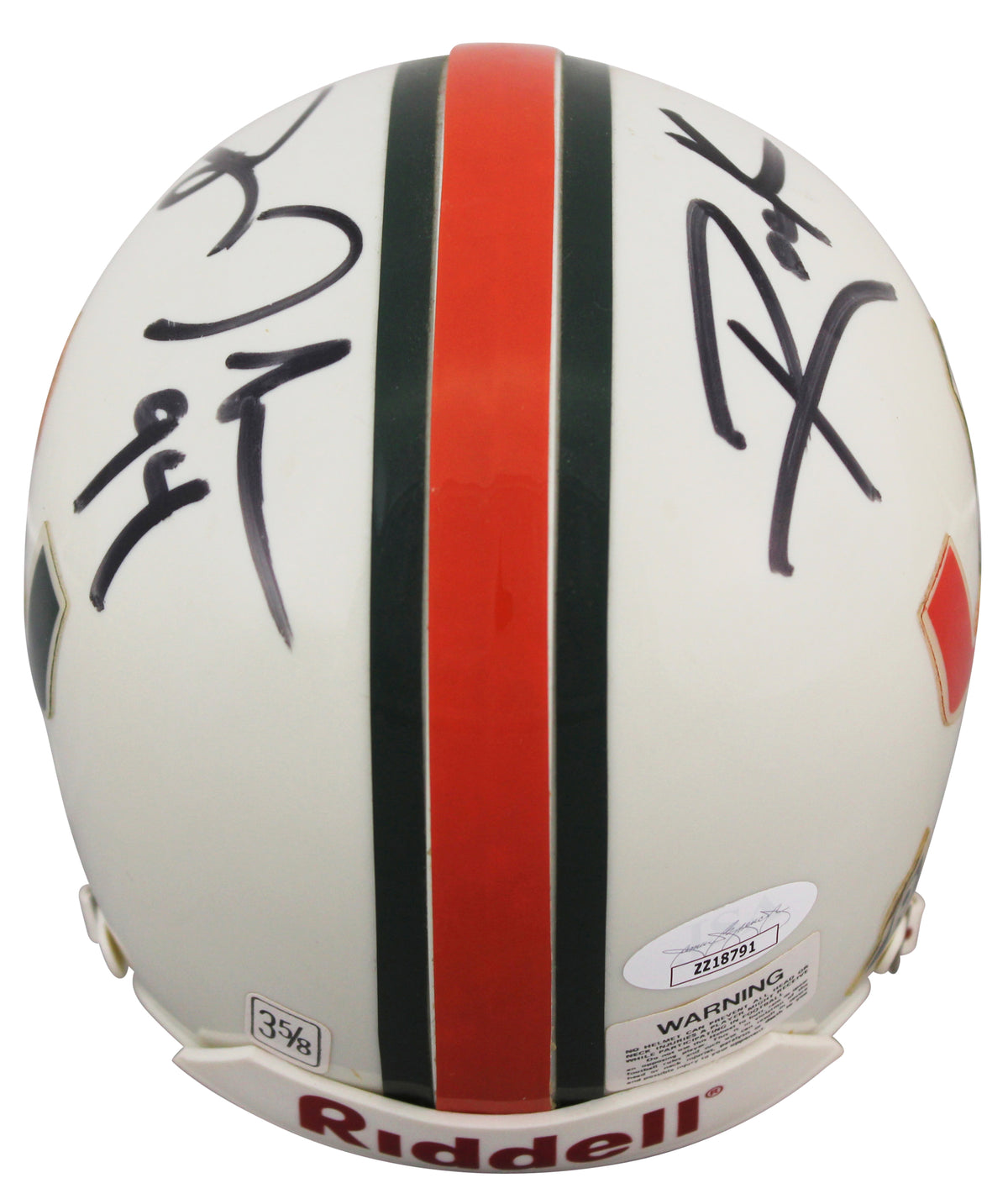 Miami Dwayne The Rock Johnson Authentic Signed Mini Helmet JSA #ZZ18791