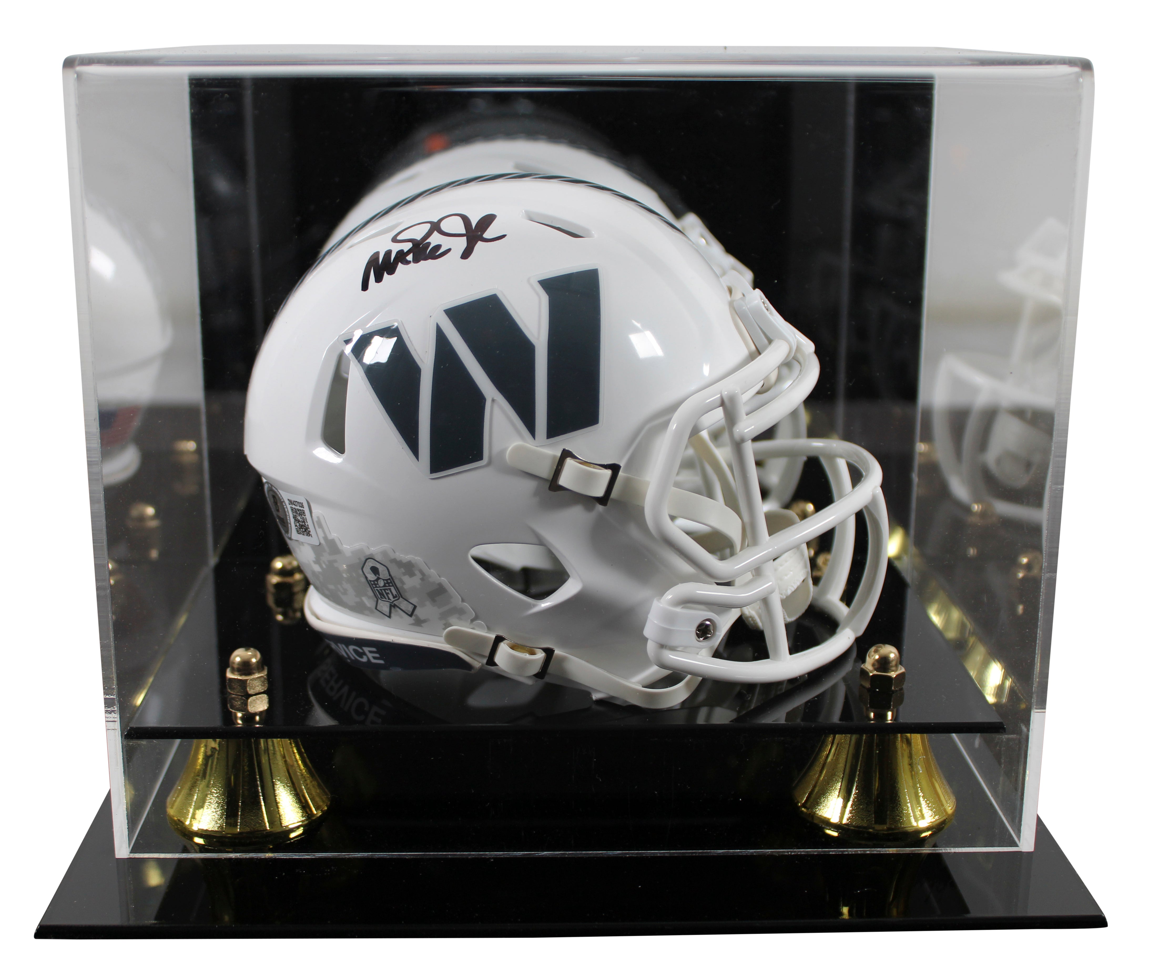 Commanders Magic Johnson Signed STS III Speed Mini Helmet W/ Case BAS Witnessed