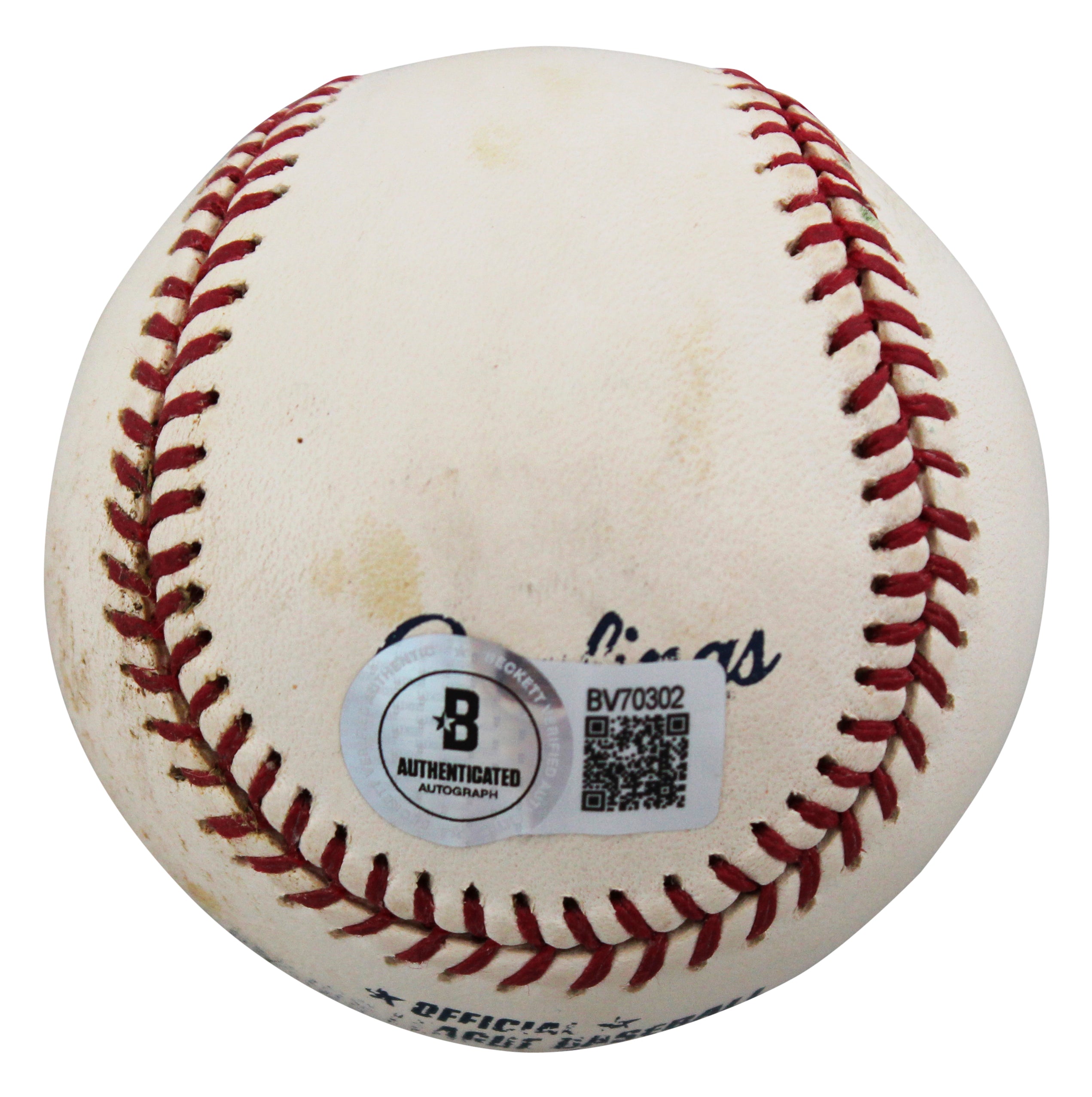 Yankees Tino Martinez Signed Practice Used Allen Selig OML Baseball BAS #BV70302