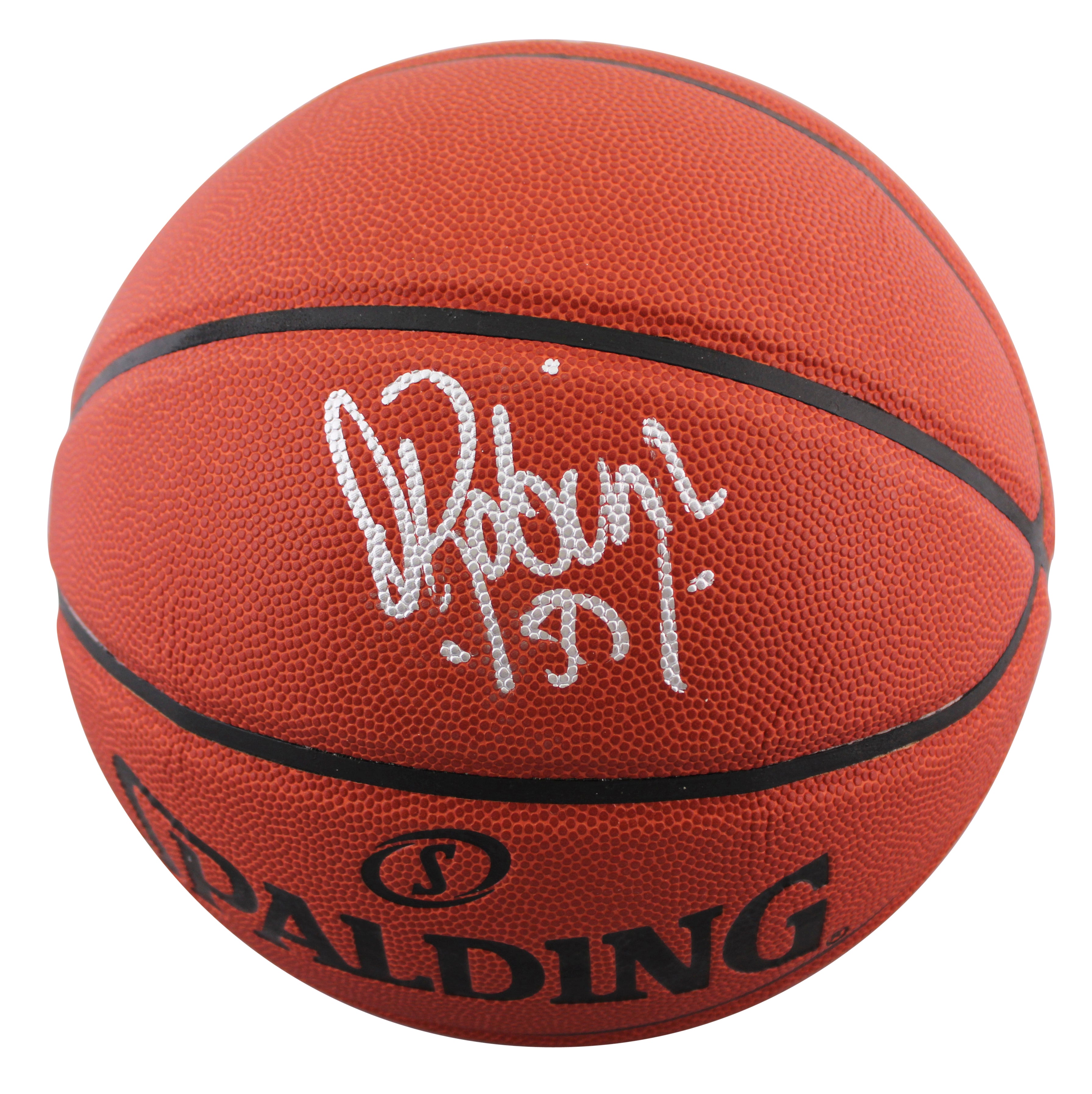 Spurs David Robinson Authentic Signed Spalding I/O Basketball BAS Wit #WY58074