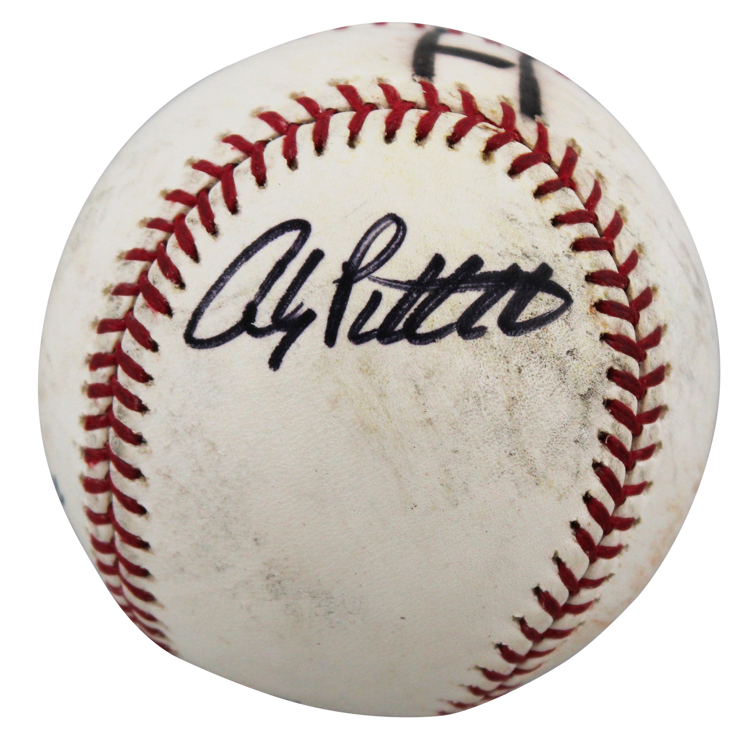 Yankees Andy Pettitte Authentic Signed Game Used Selig OML Baseball BAS #BV70303