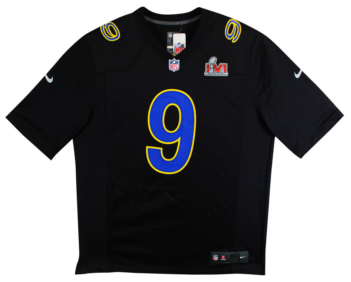 Rams Matthew Stafford Authentic Signed Black Nike Game Jersey BAS Witnessed