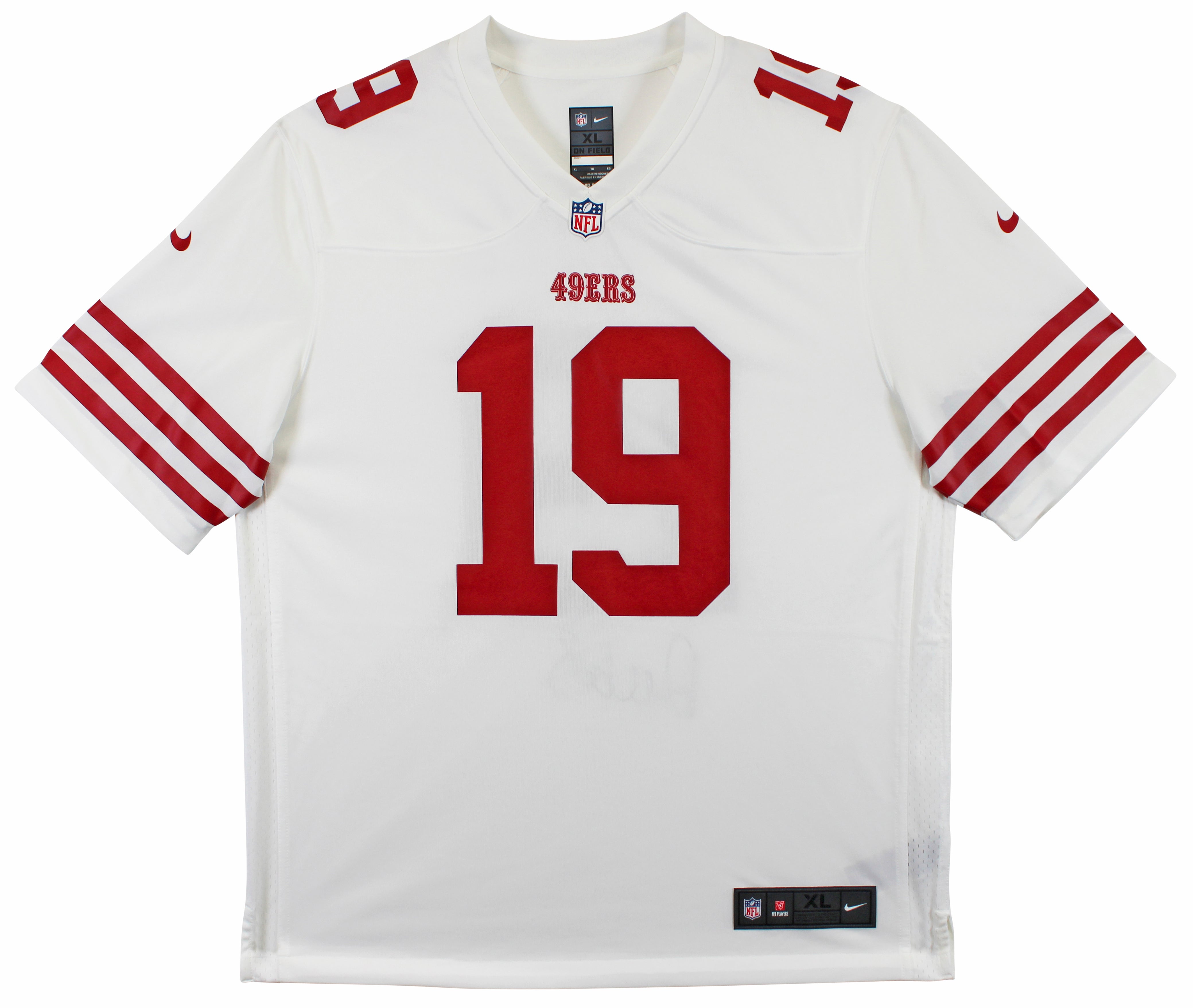 49ers Deebo Samuel Authentic Signed White Nike Game Jersey Fanatics #B815512