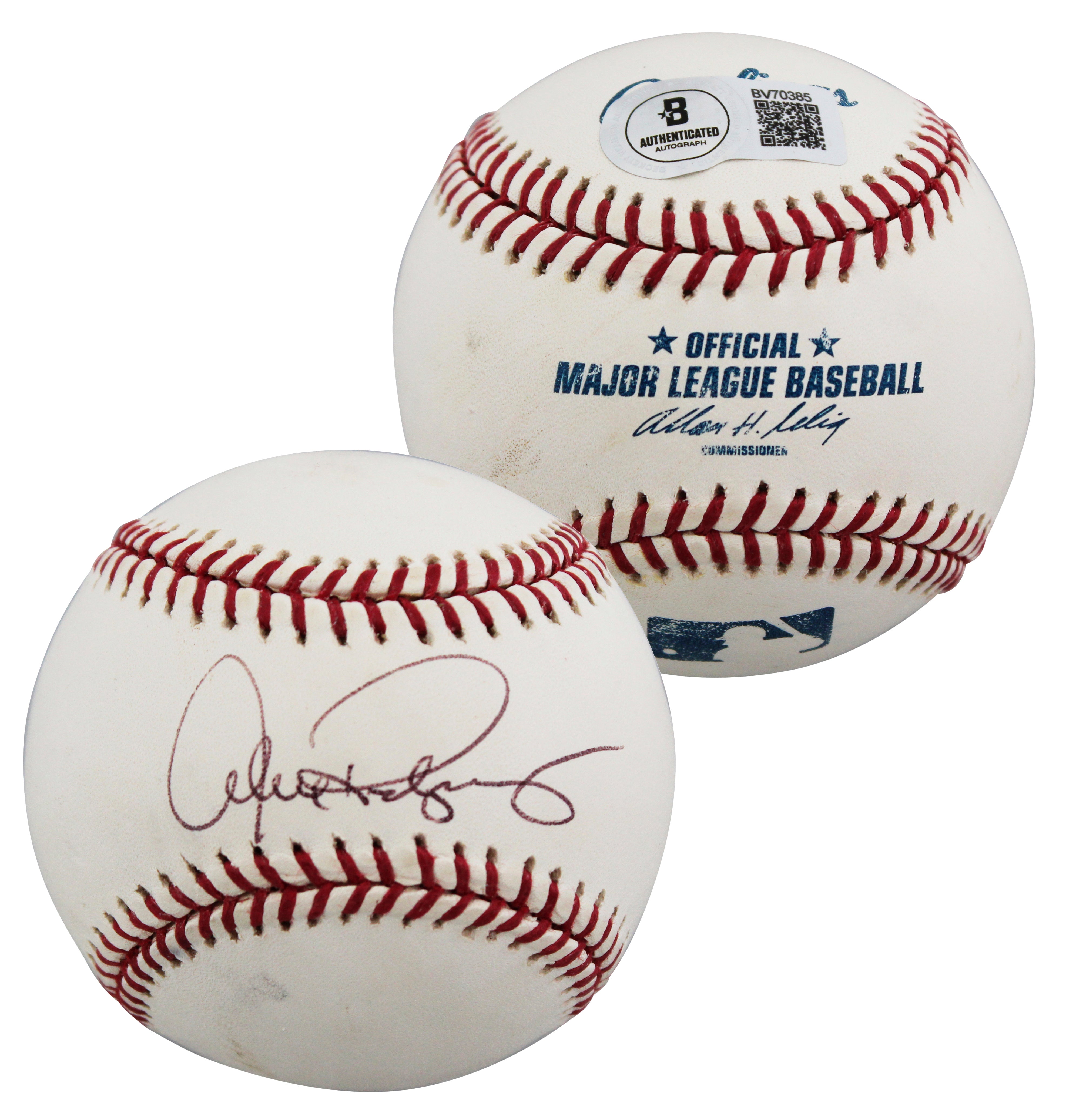 Yankees Alex Rodriguez Authentic Signed Allen Selig OML Baseball BAS #BV70385