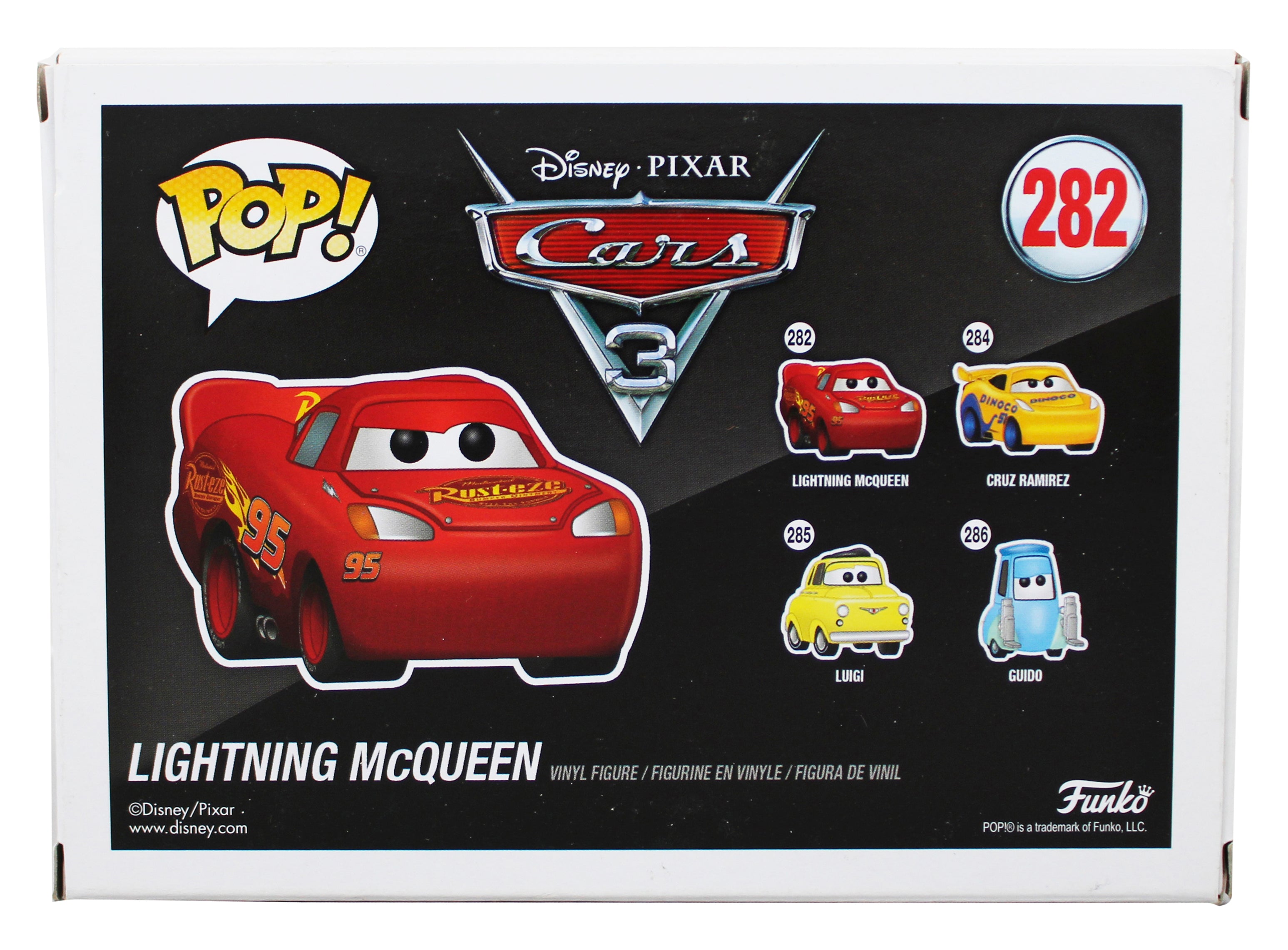 Owen Wilson Cars 3 Signed Lightning McQueen #282 Funko Pop Figure JSA #CF64847